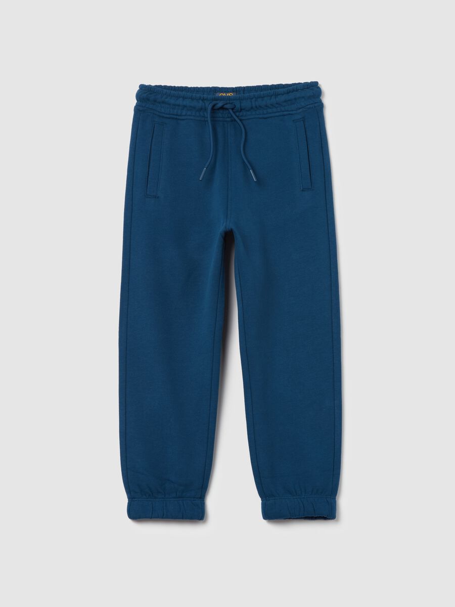 Essential joggers in organic cotton with drawstring_0