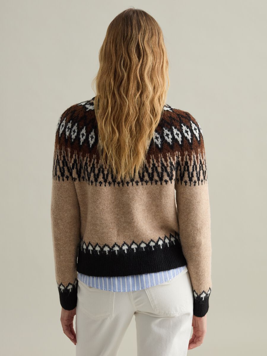 Pullover with Norwegian jacquard design_2