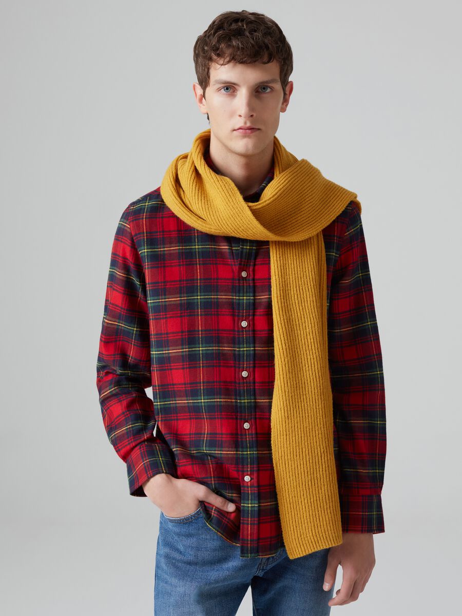 Flannel shirt with check pattern_0