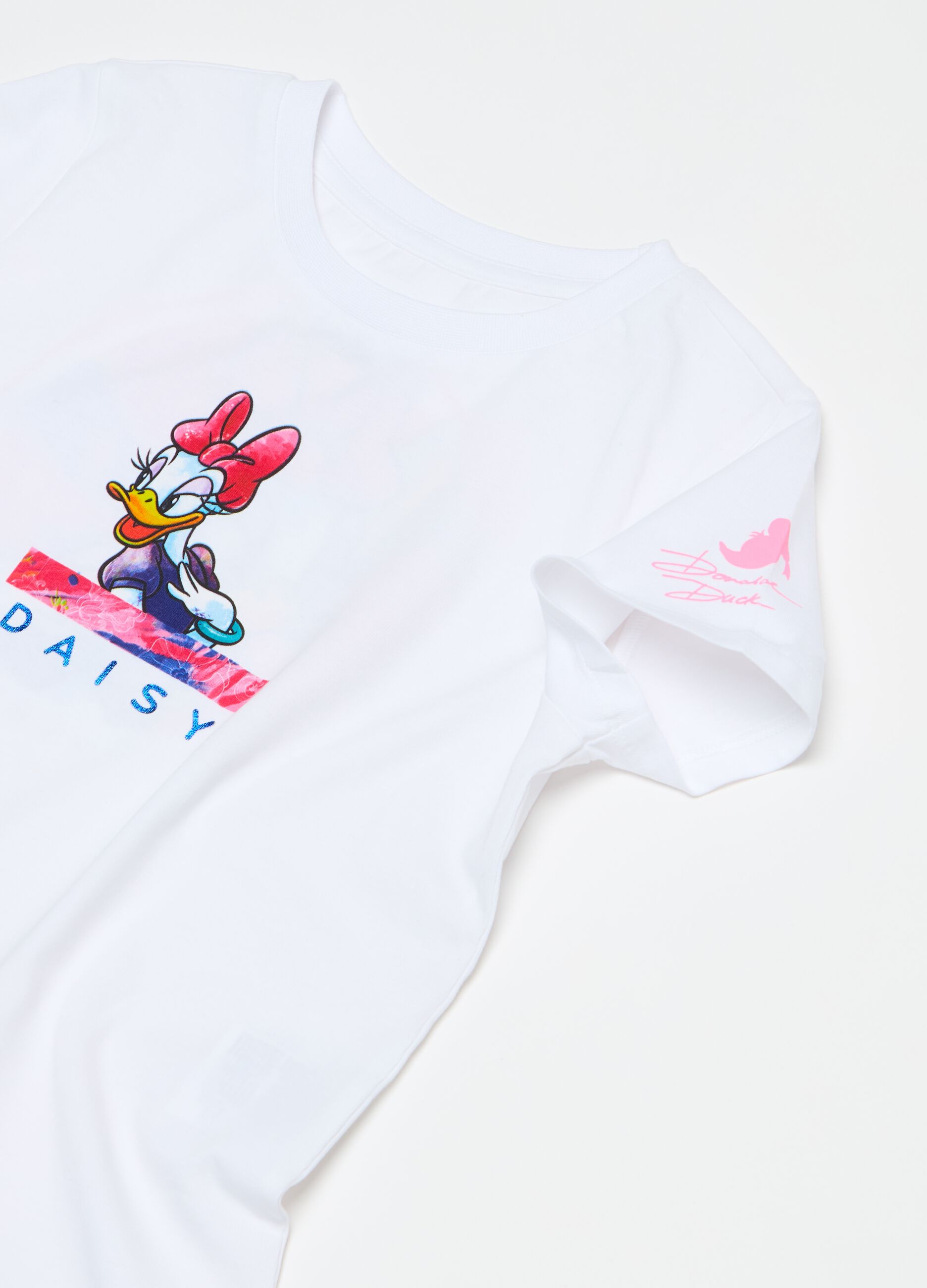 Camiseta de algodón elástico estampado Donald Duck 90