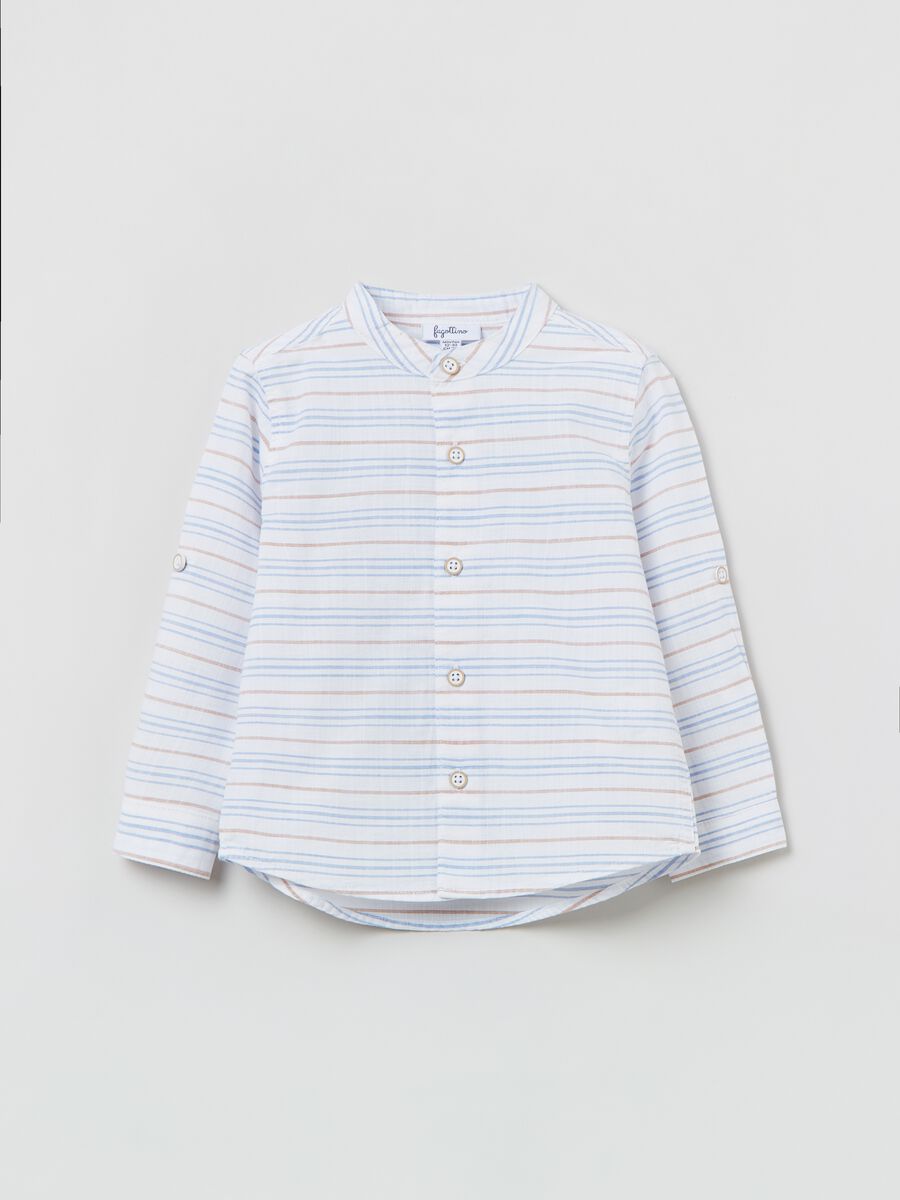 Striped cotton shirt_0