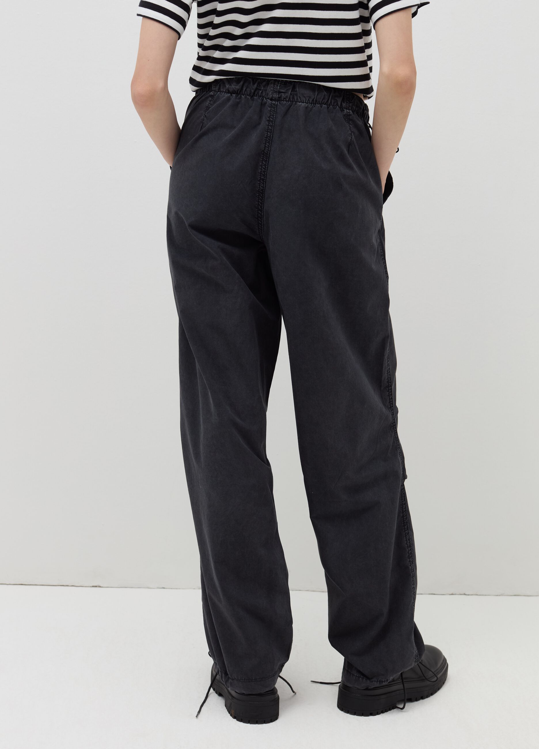 Cotton parachute trousers