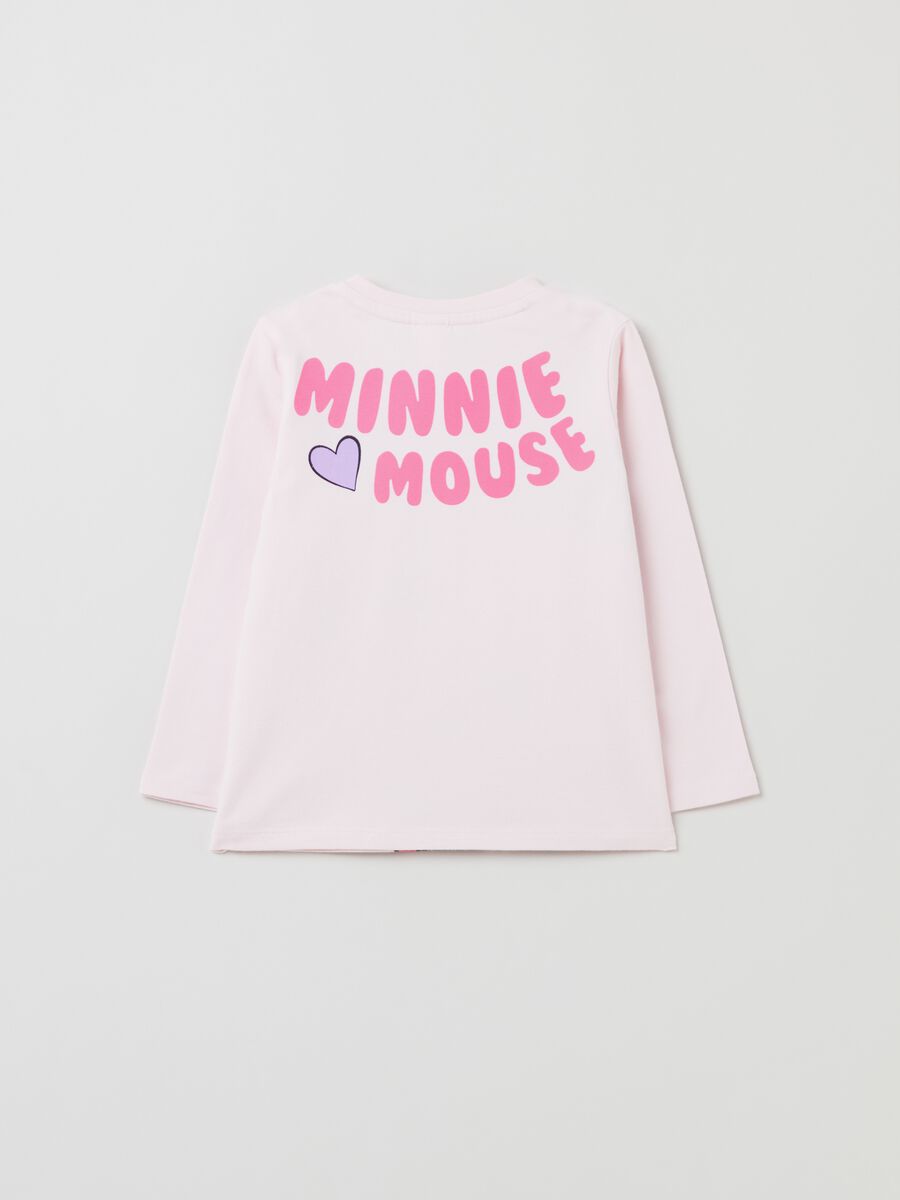 T-shirt a maniche lunghe stampa Minnie_1