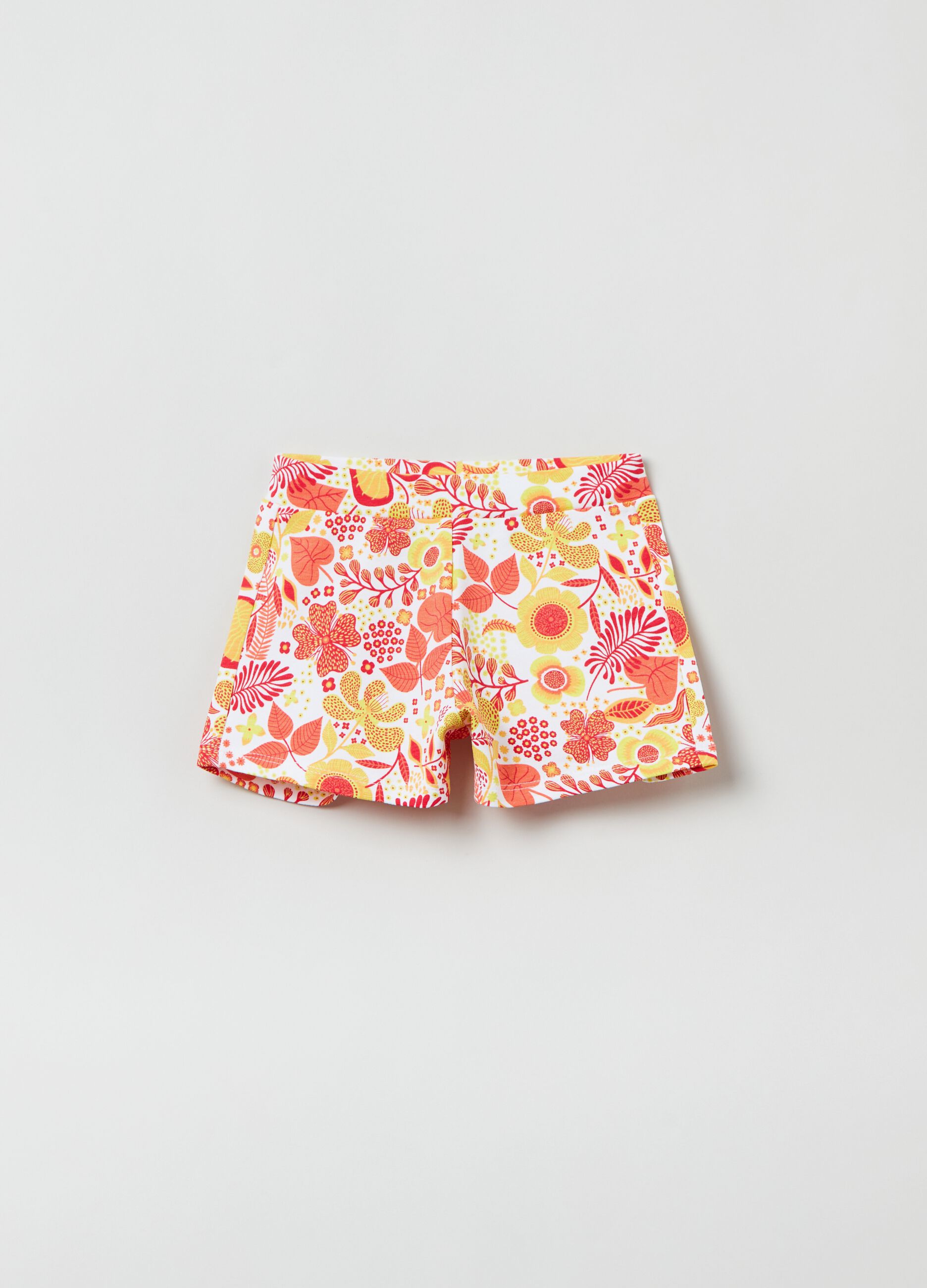French terry shorts with print