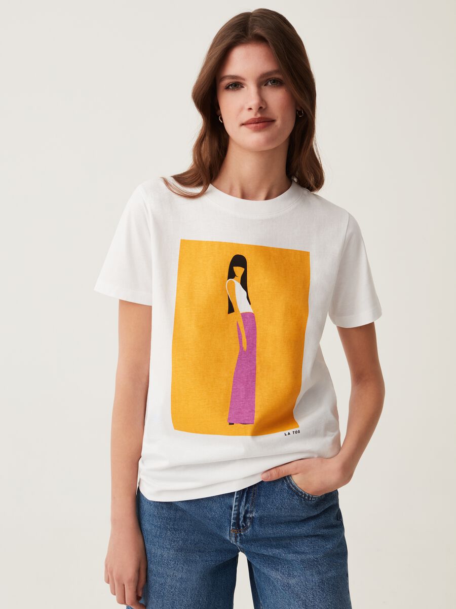 T-shirt stampa Immaterial Girls LA TOS_0