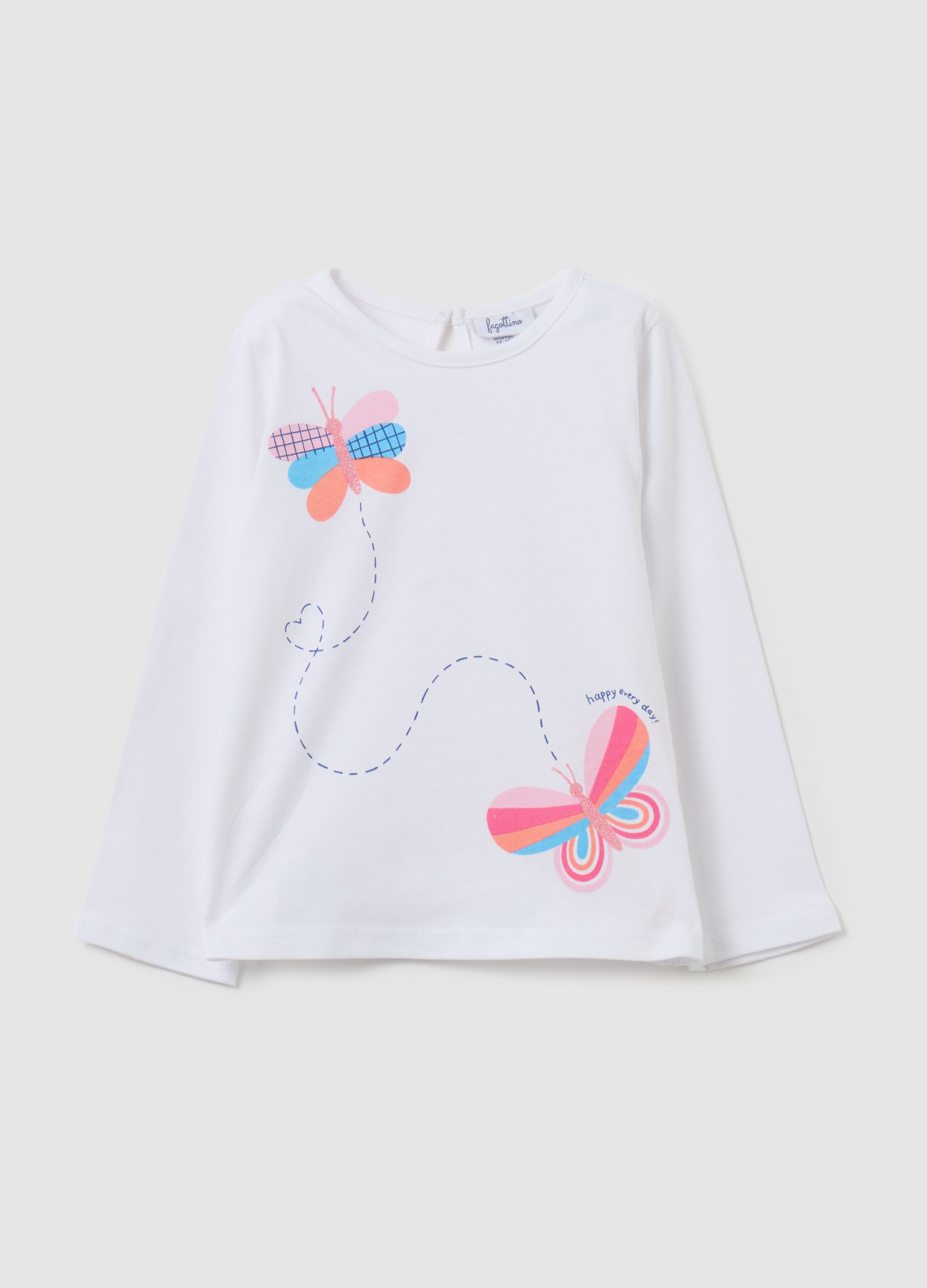 Long-sleeved T-shirt with print