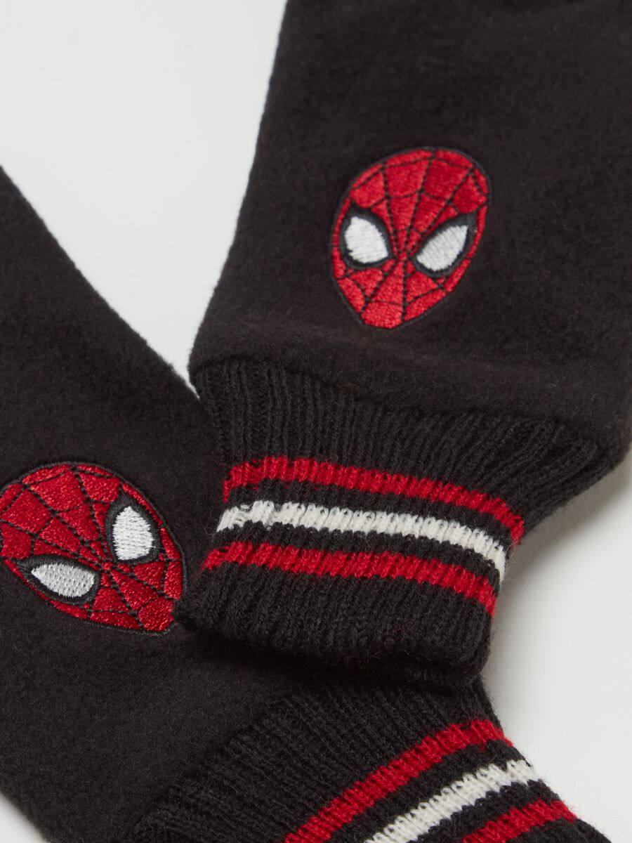 Fleece gloves with Spider-Man embroidery_2