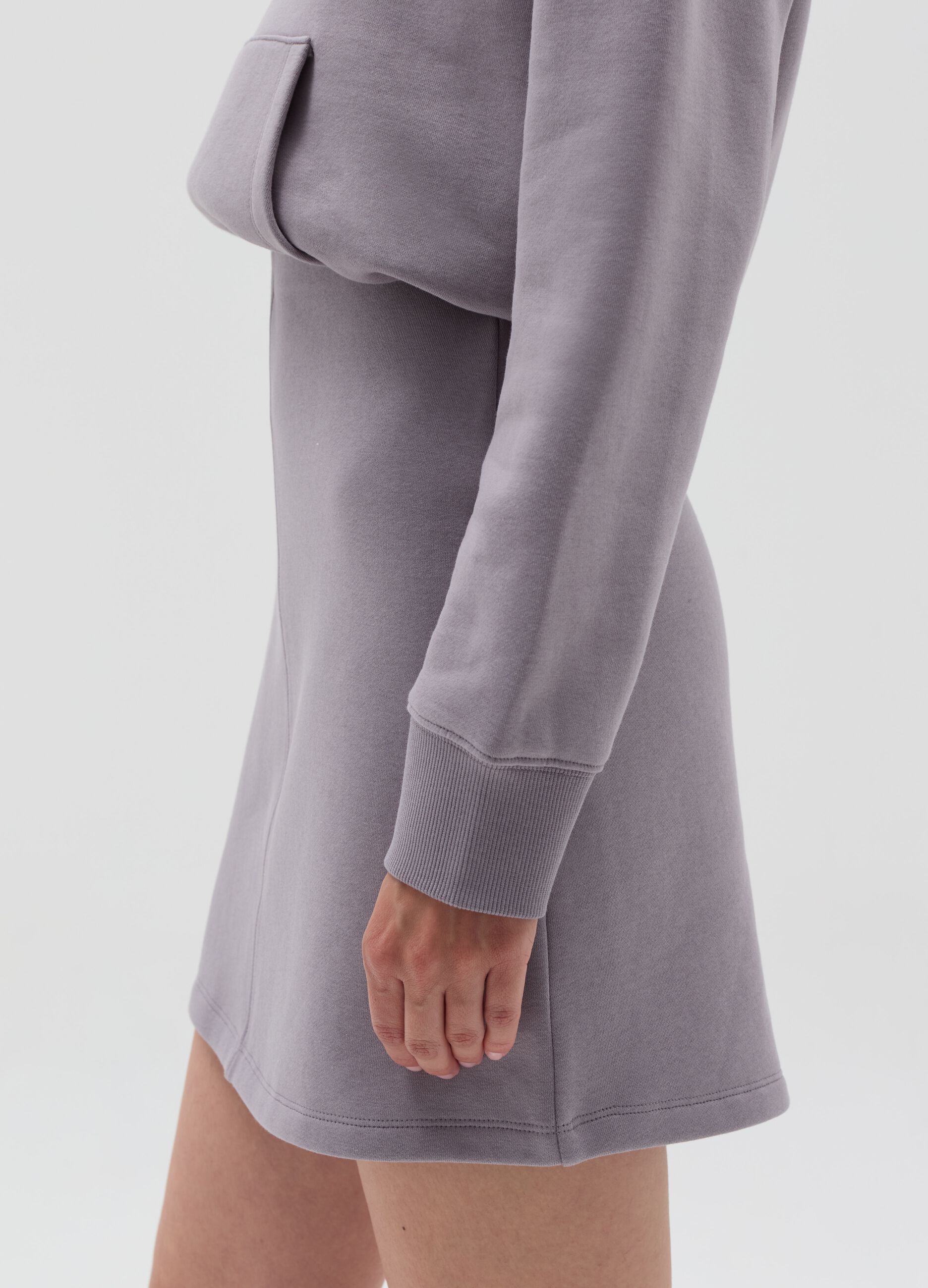 Essential high-rise miniskirt in fleece