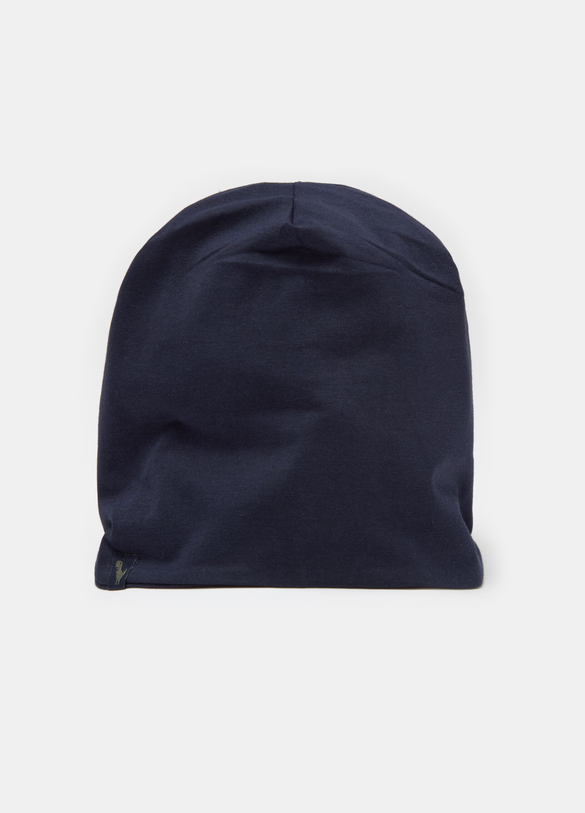 Reversible hat in stretch jersey