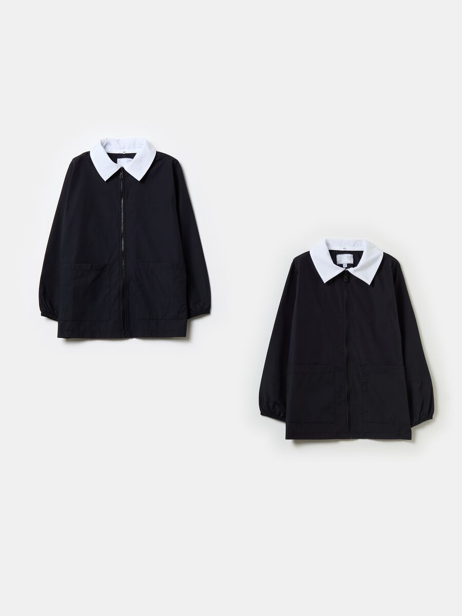 Two-pack short smocks with zip_0