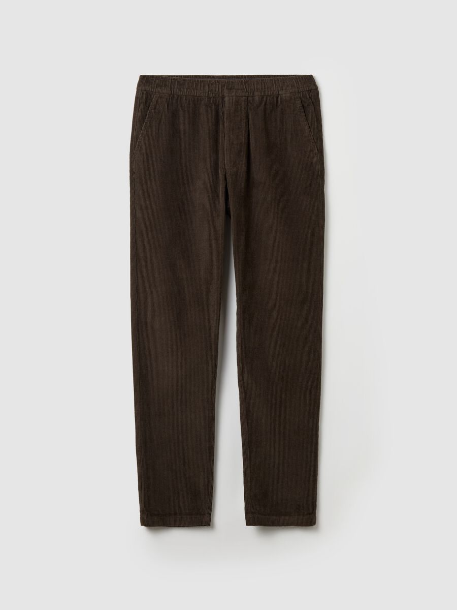 Chino jogger trousers in corduroy_4