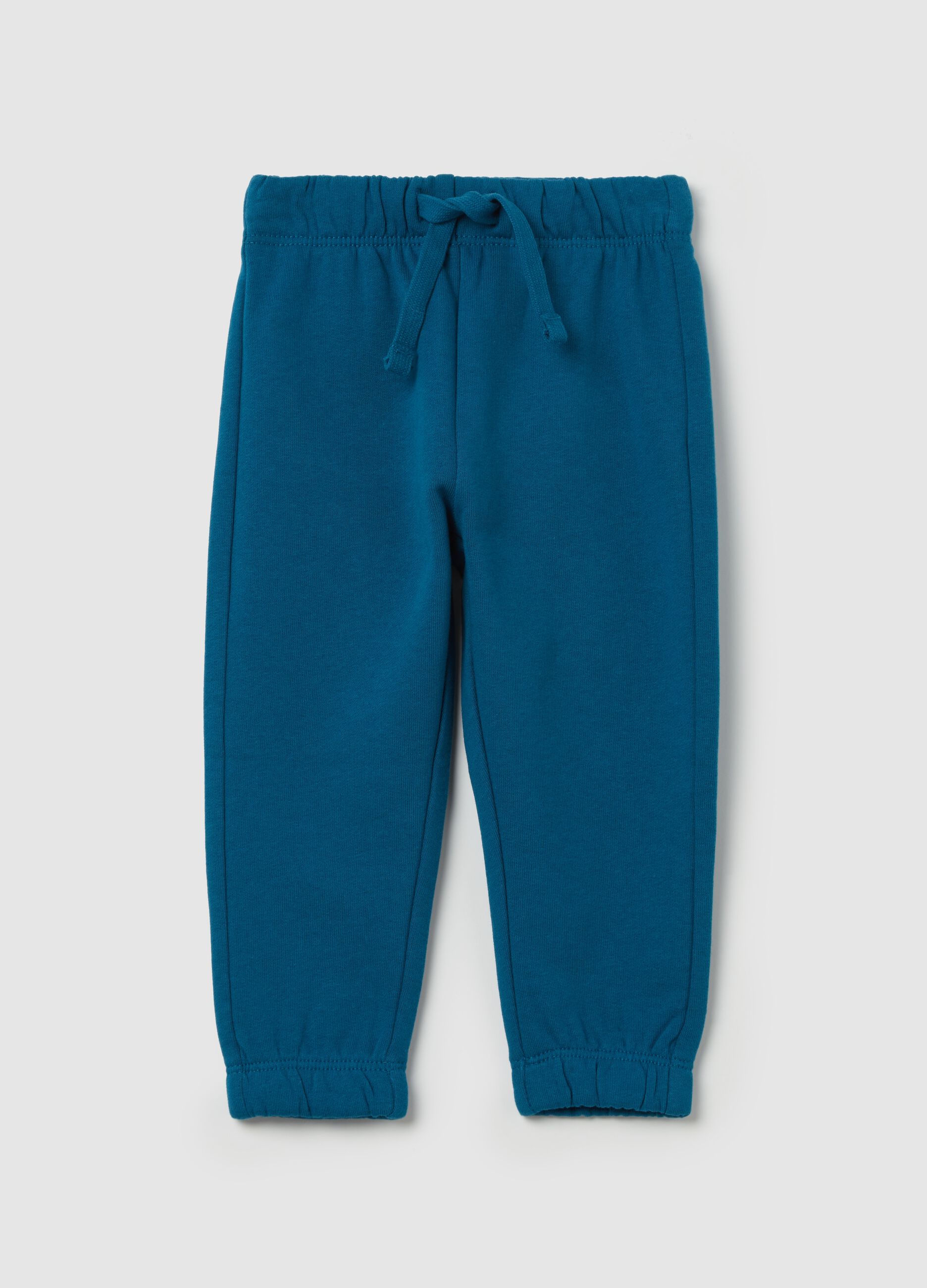 Fleece joggers with drawstring