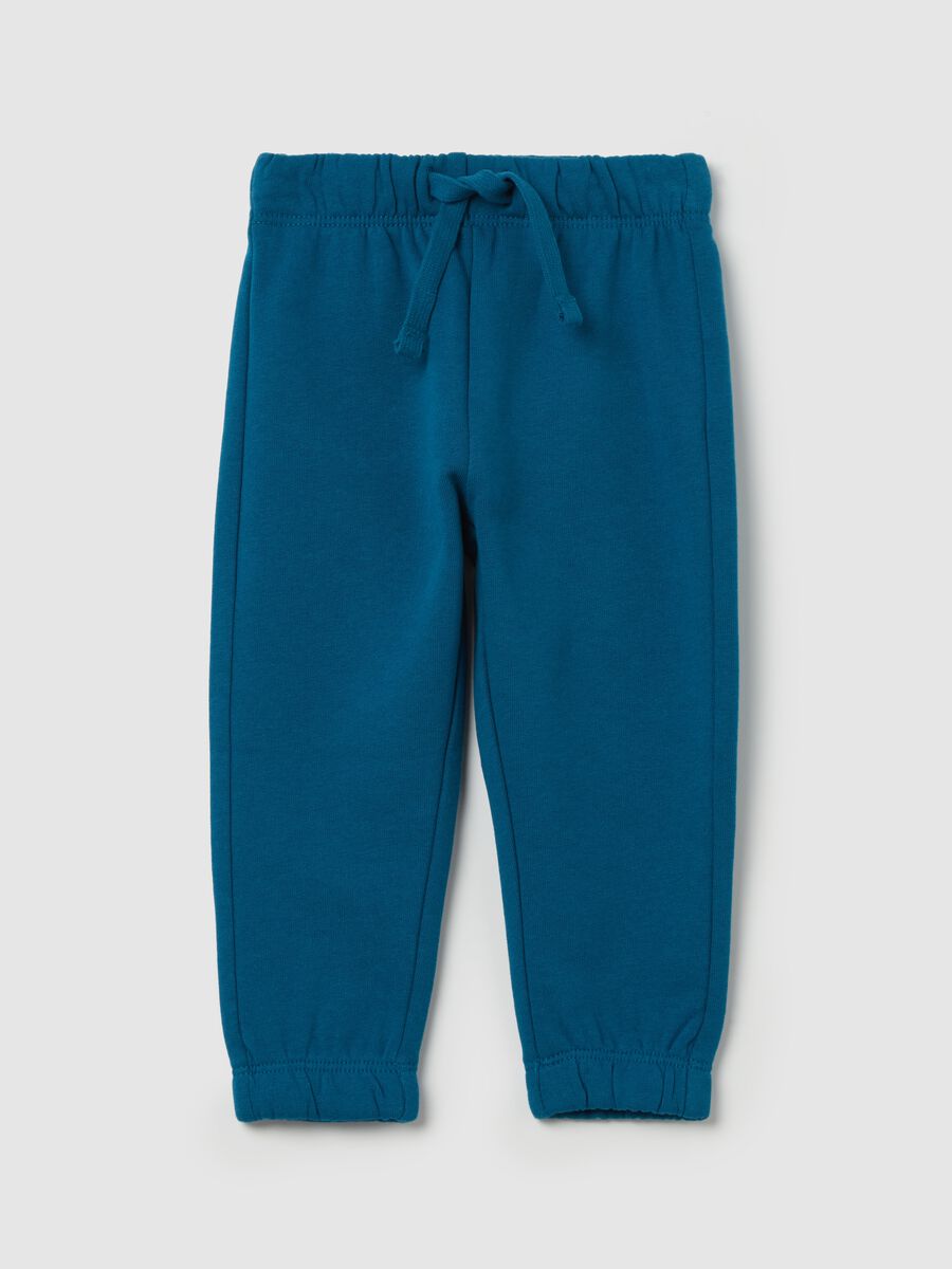 Fleece joggers with drawstring_0