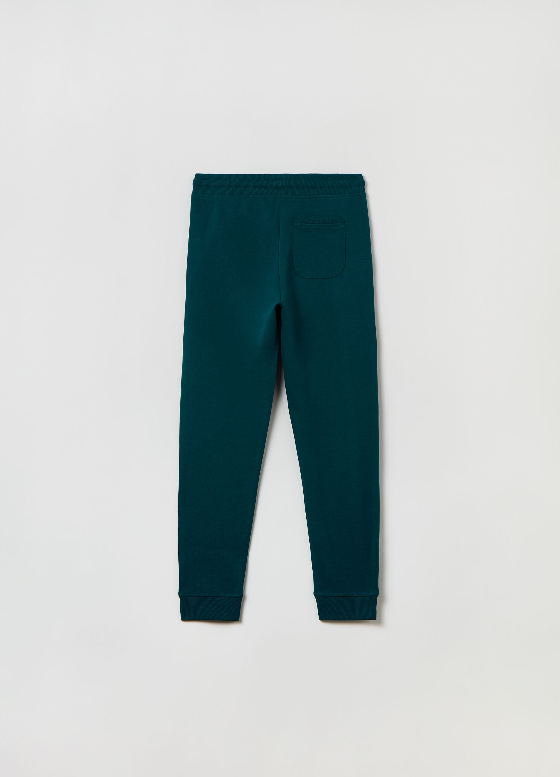 Fleece joggers with drawstring