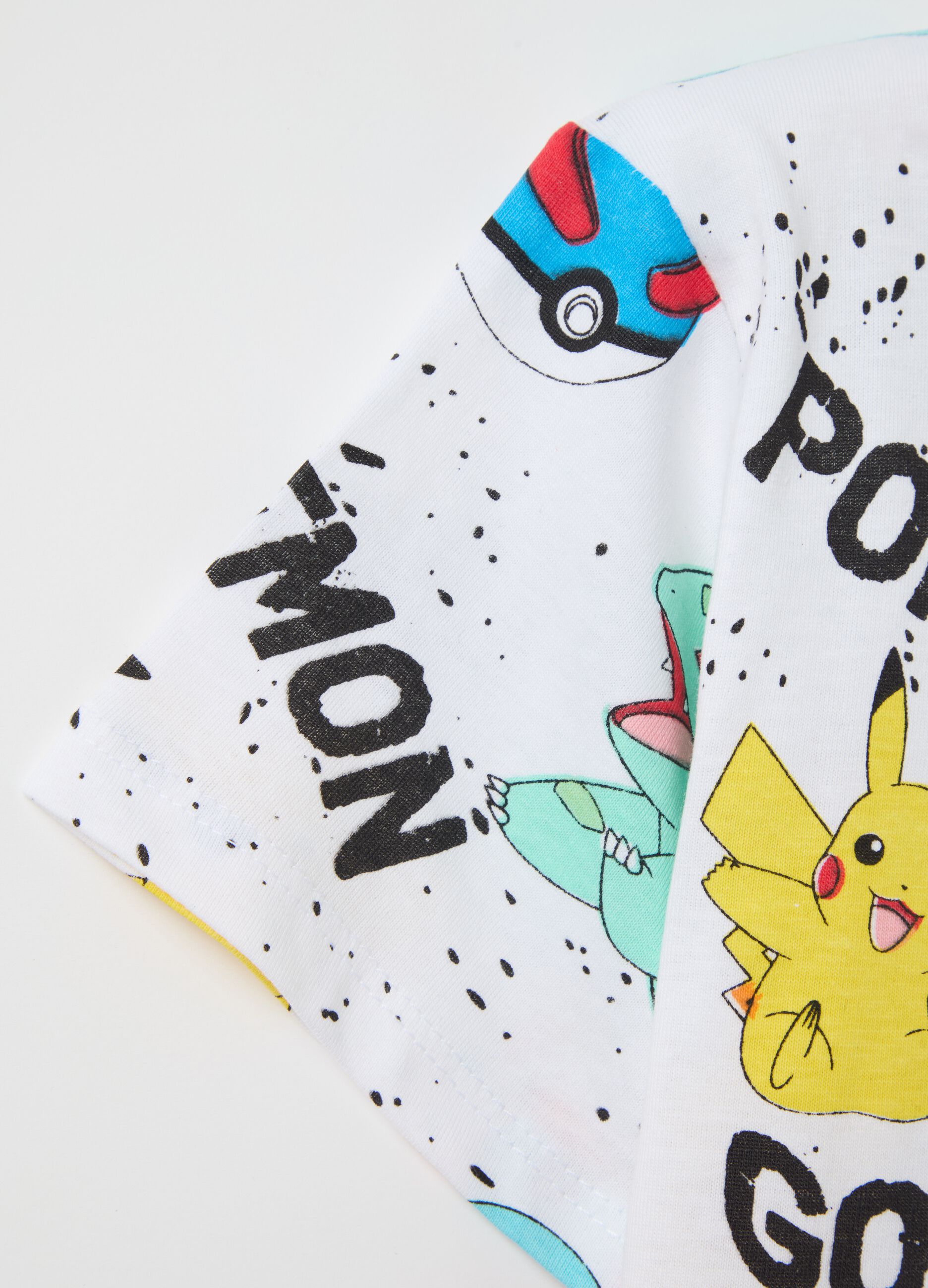 T-shirt in cotone con stampa Pokemon