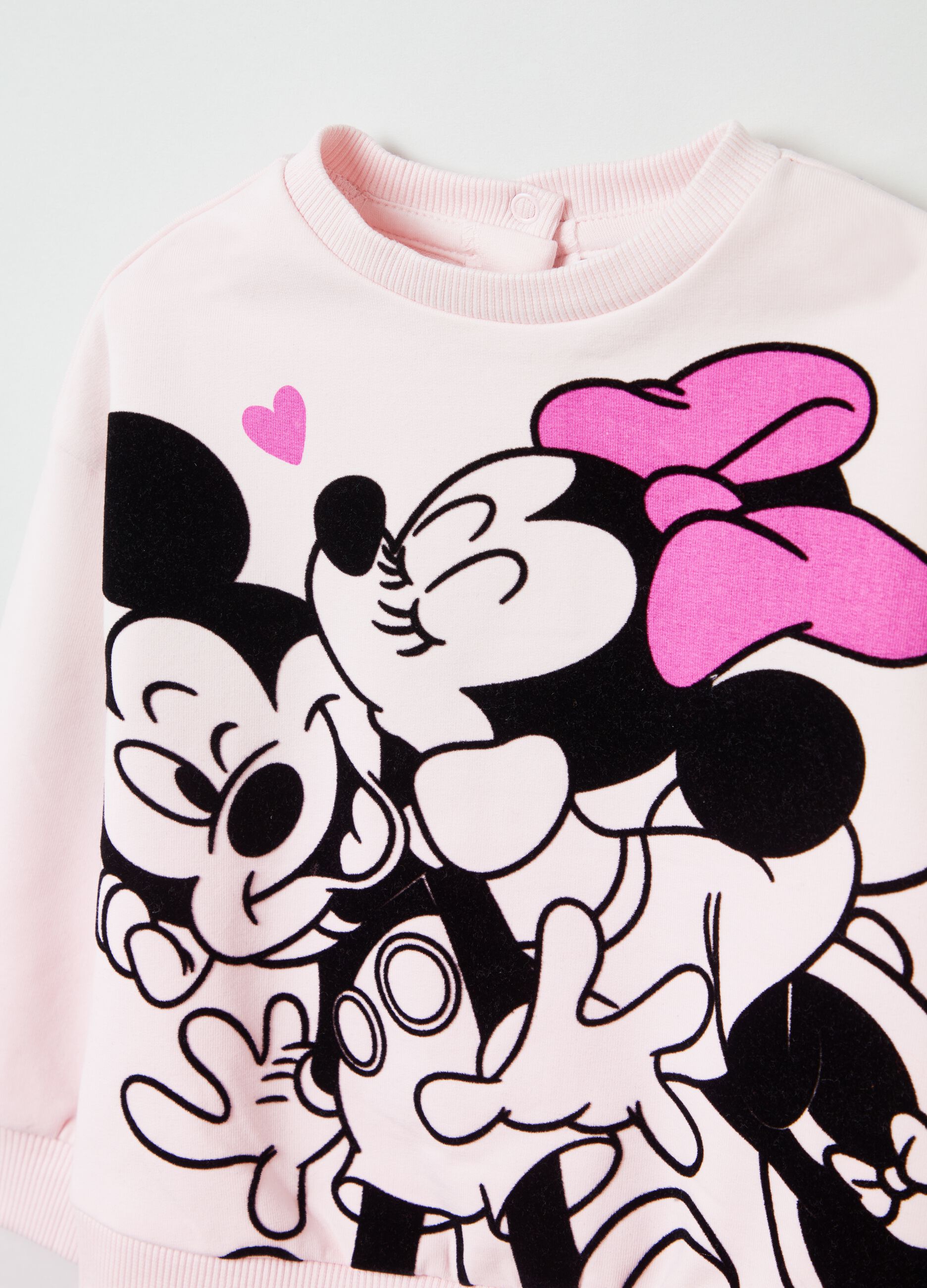 Fleece jogging set with Minnie Mouse print