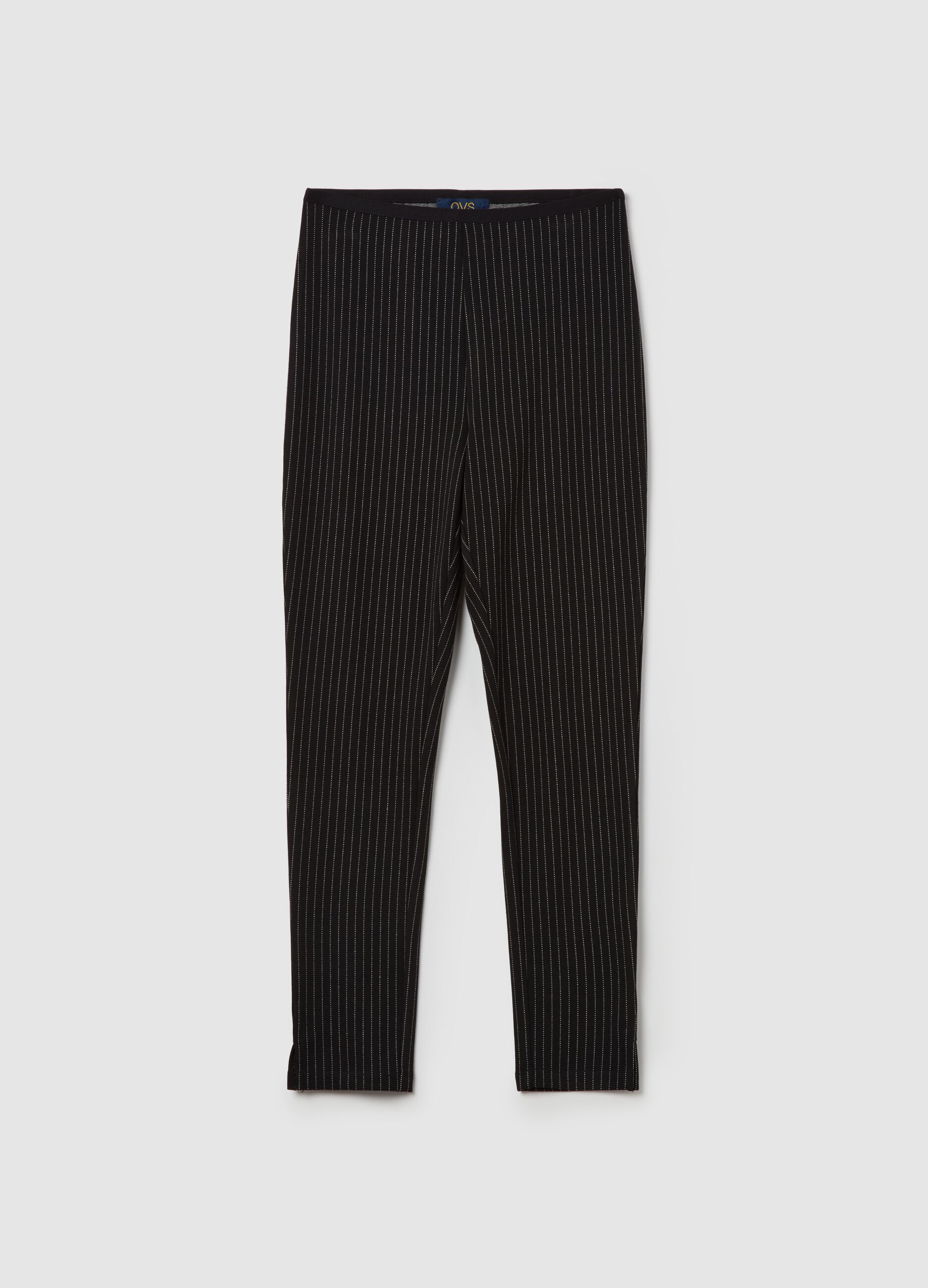 Pinstriped leggings