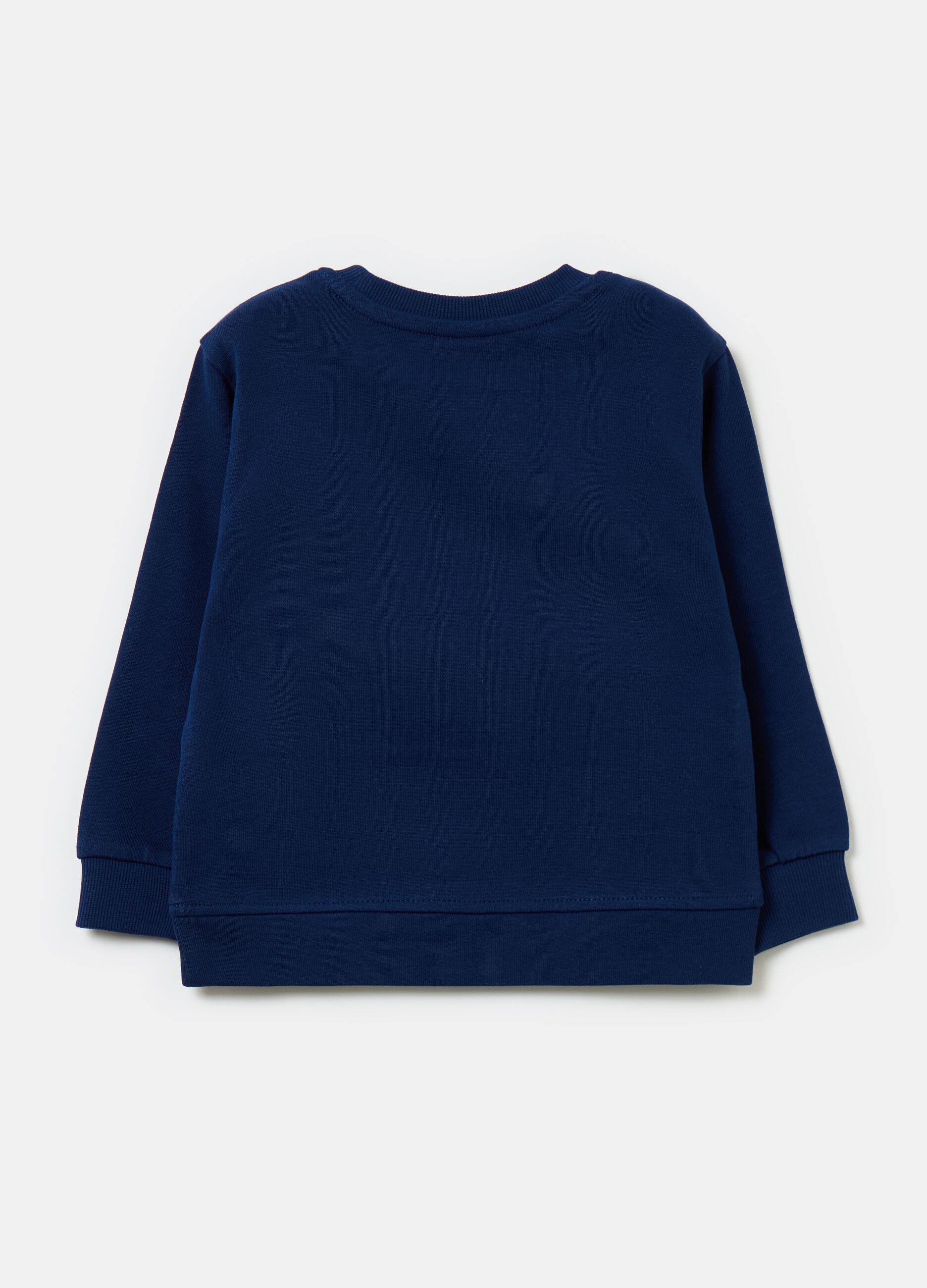 Solid colour sweatshirt in French terry