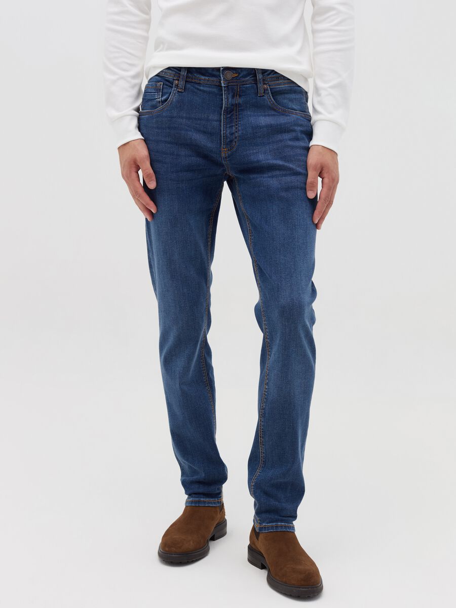 Skinny-fit jeans with fading_1