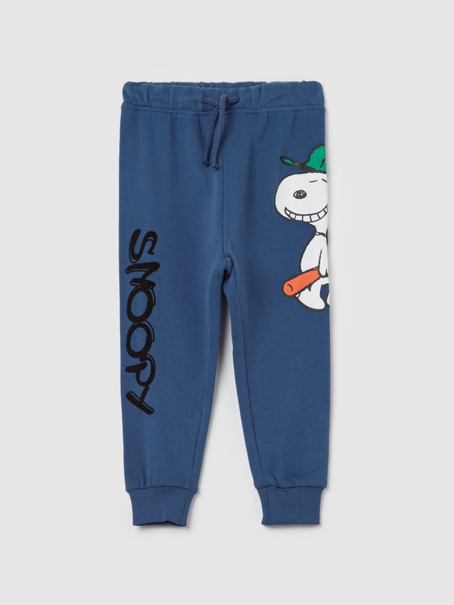 Joggers con coulisse e stampa Snoopy_0