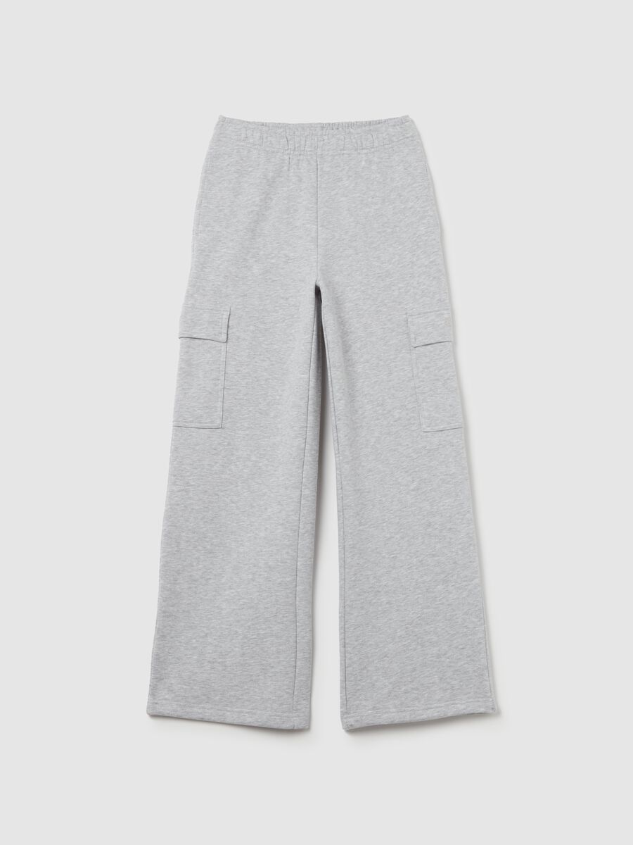 Cargo Sweatpants Grey Mélange_5