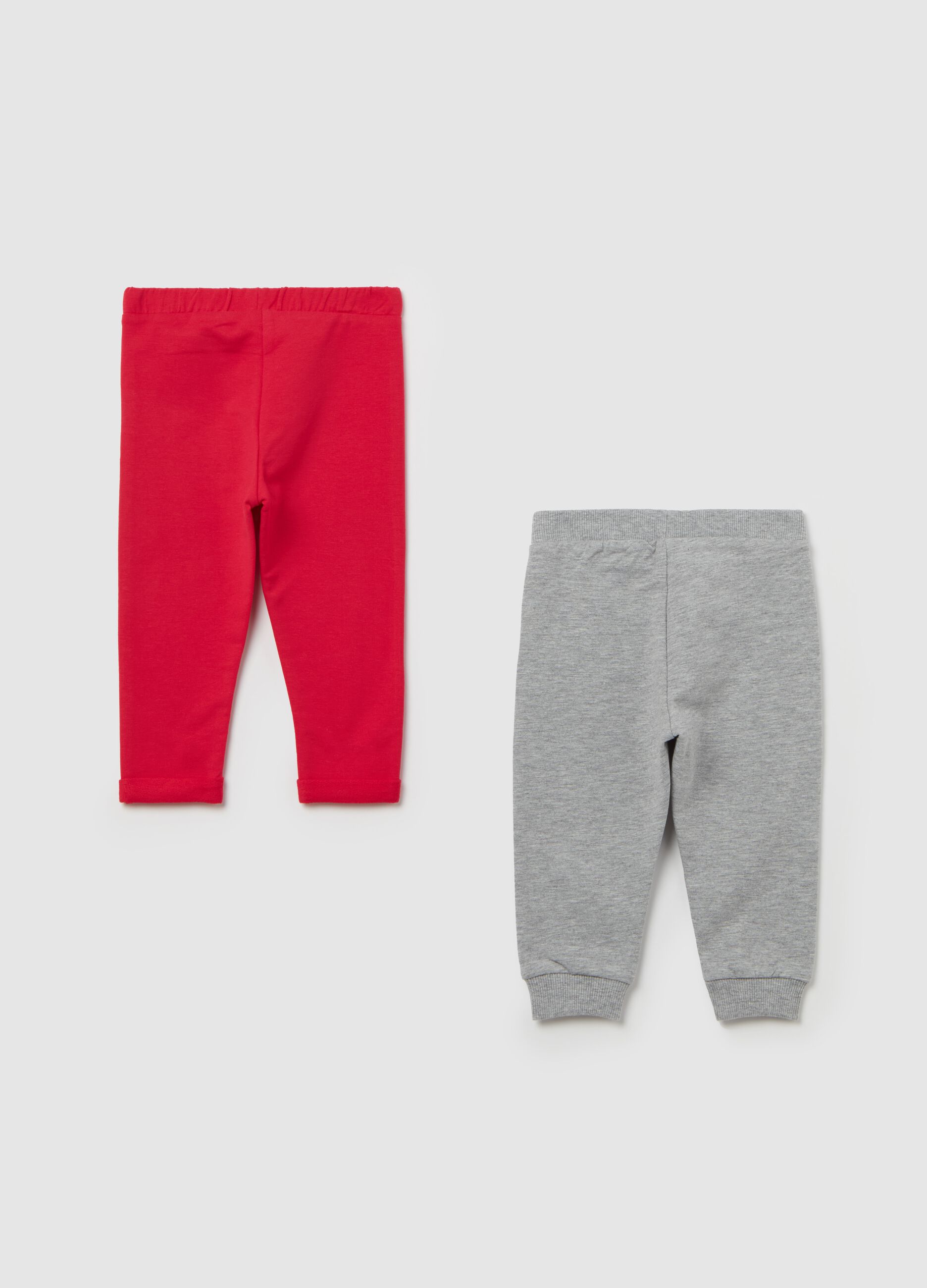 Two-pack stretch cotton joggers