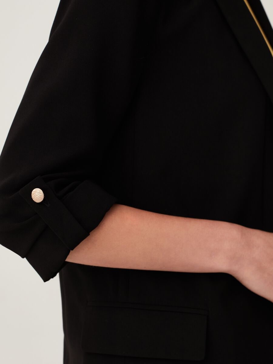 Open blazer with three-quarter sleeves_3