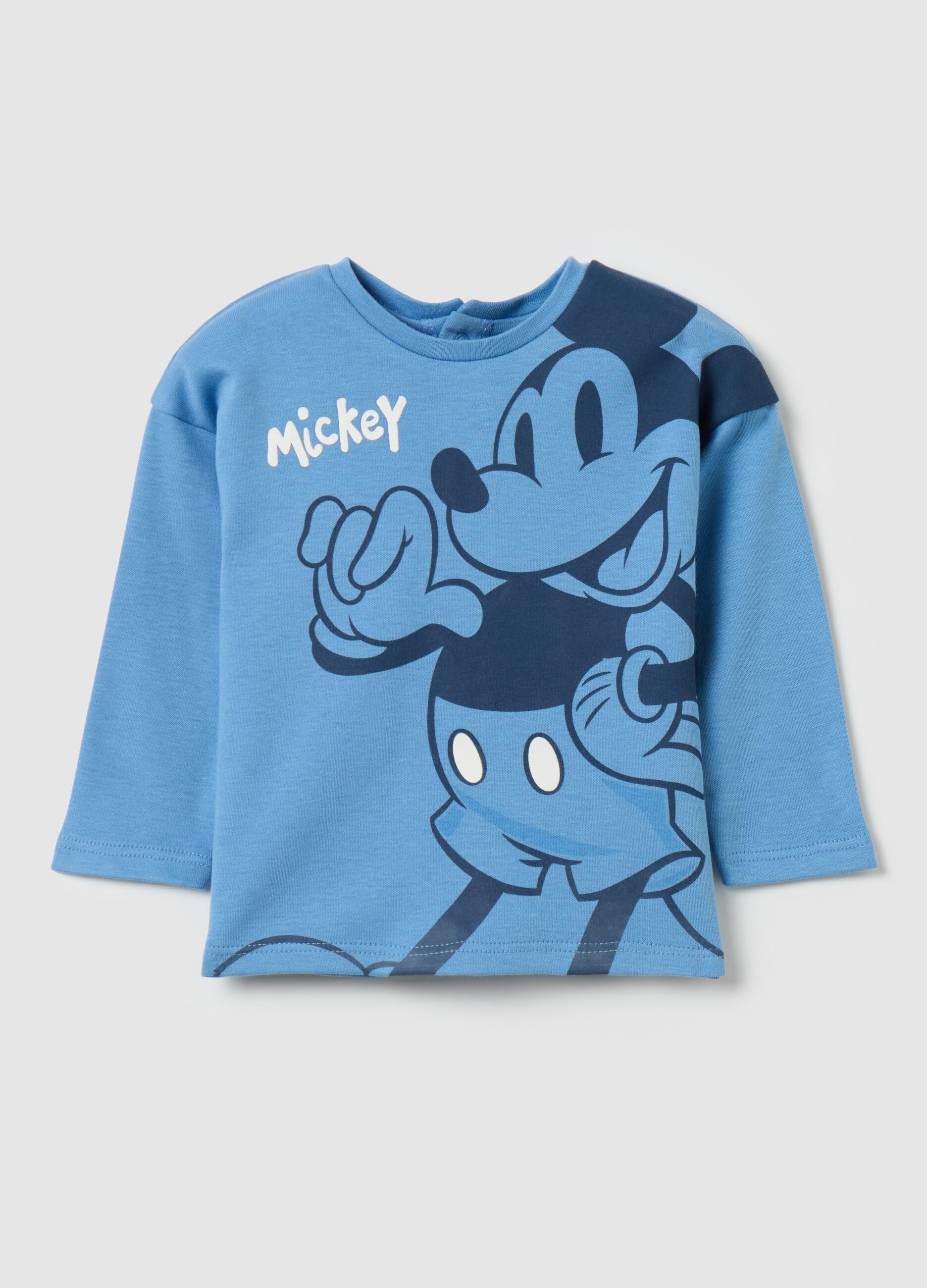 T-shirt with long sleeves and Mickey Mouse print