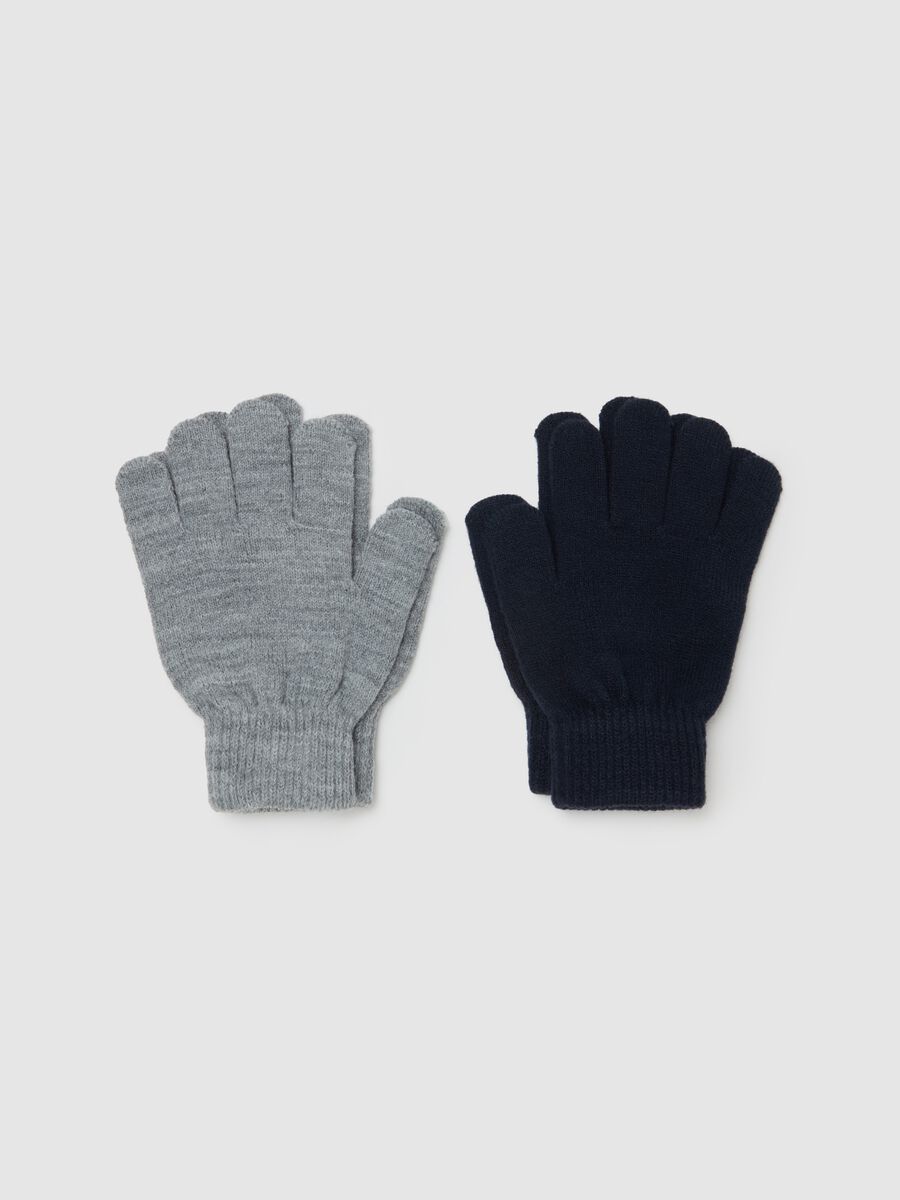 Two-pack gloves in knit_0