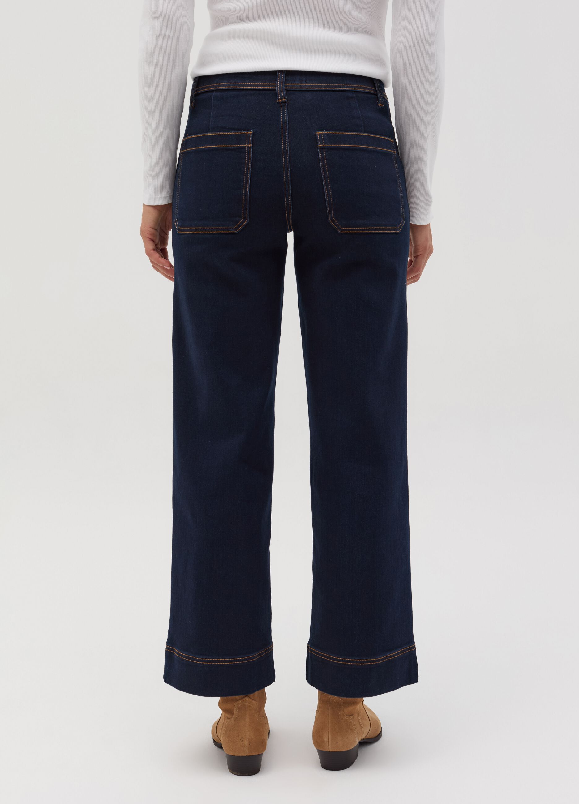 Jeans culotte stretch