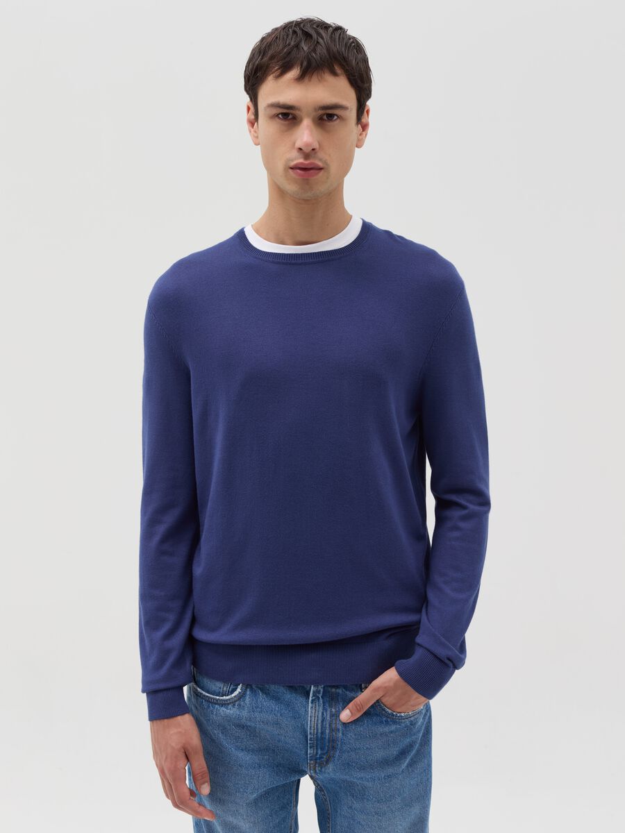 Round neck pullover_1