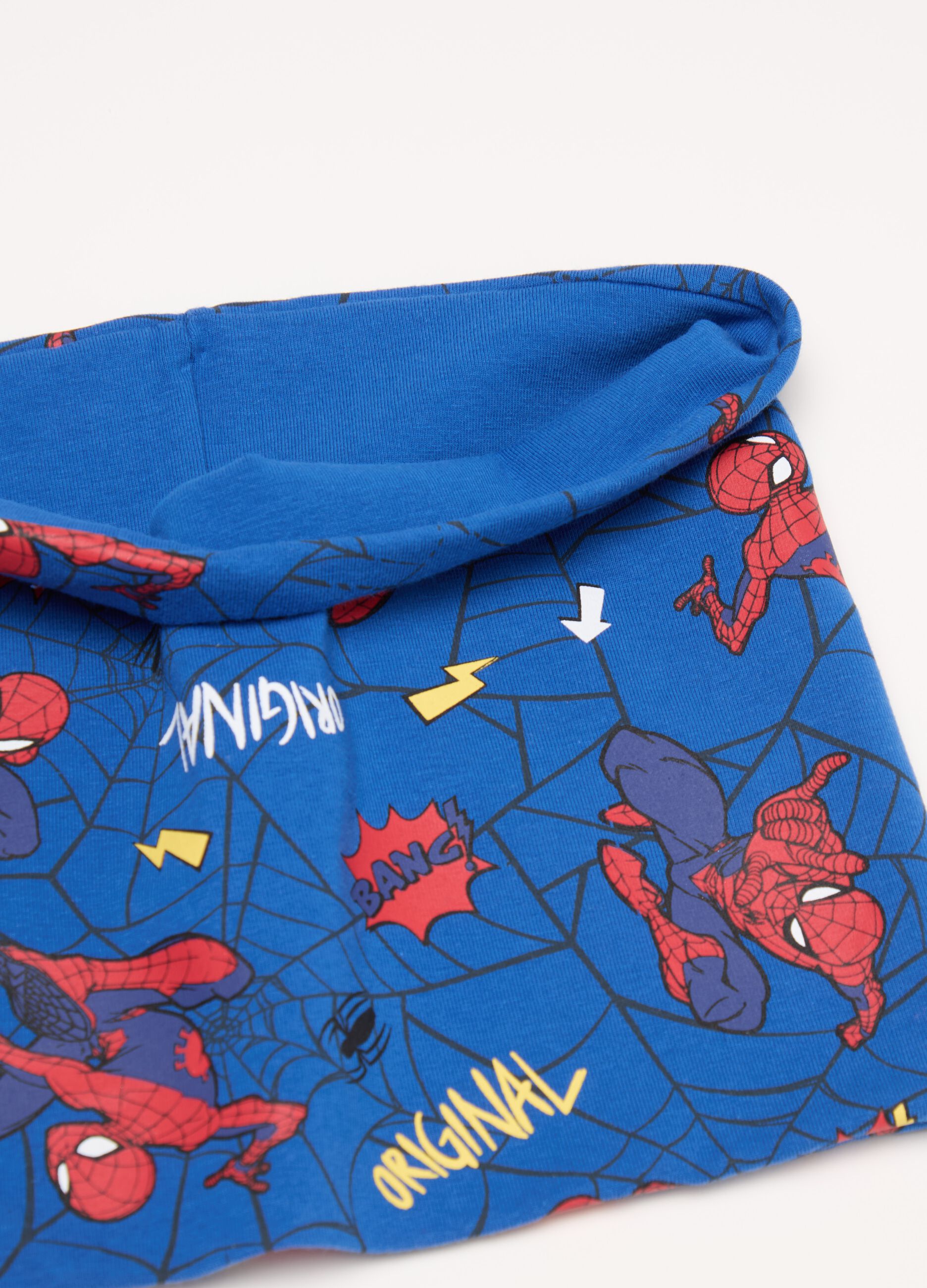 Neck warmer in jersey with Spider-Man print