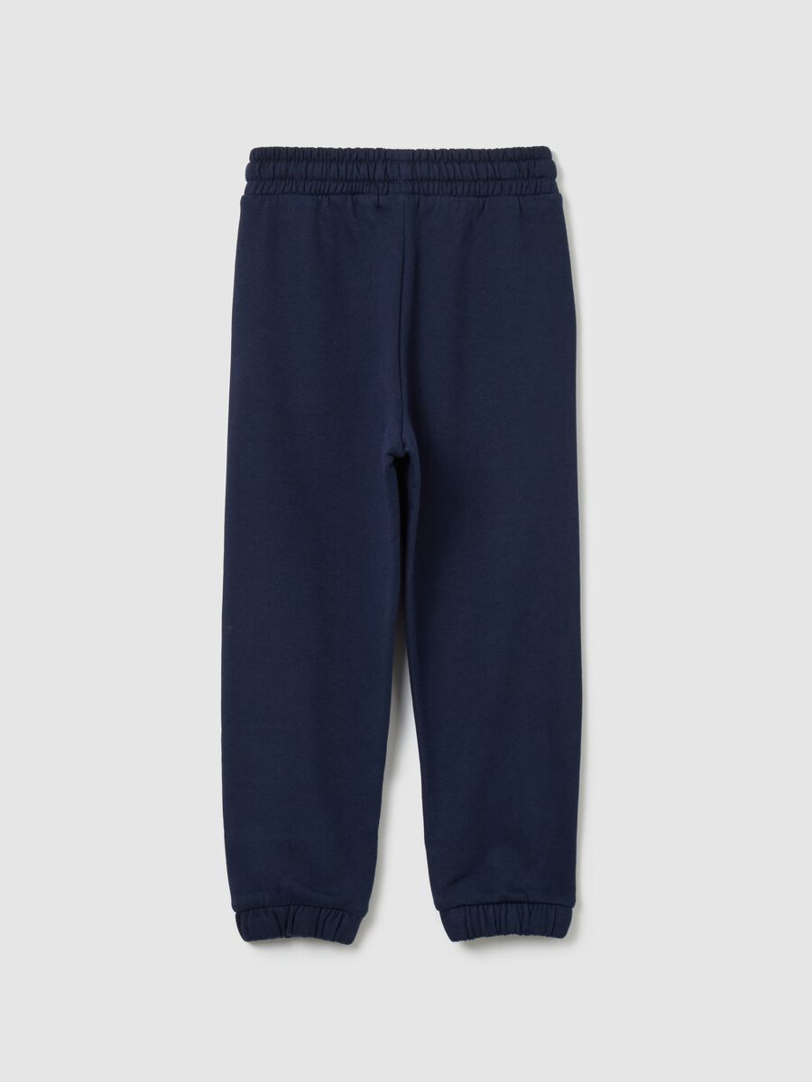 Fleece joggers with drawstring_1