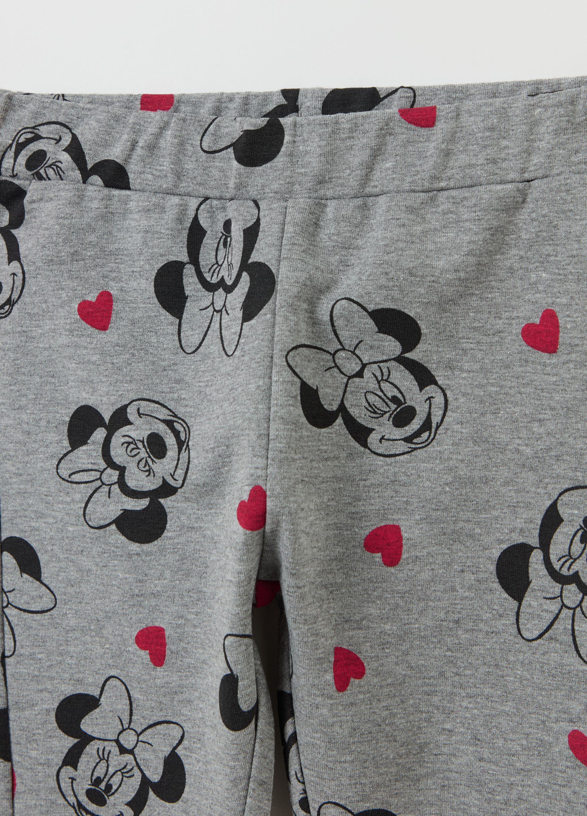 Jogging set with frills and Minnie Mouse print