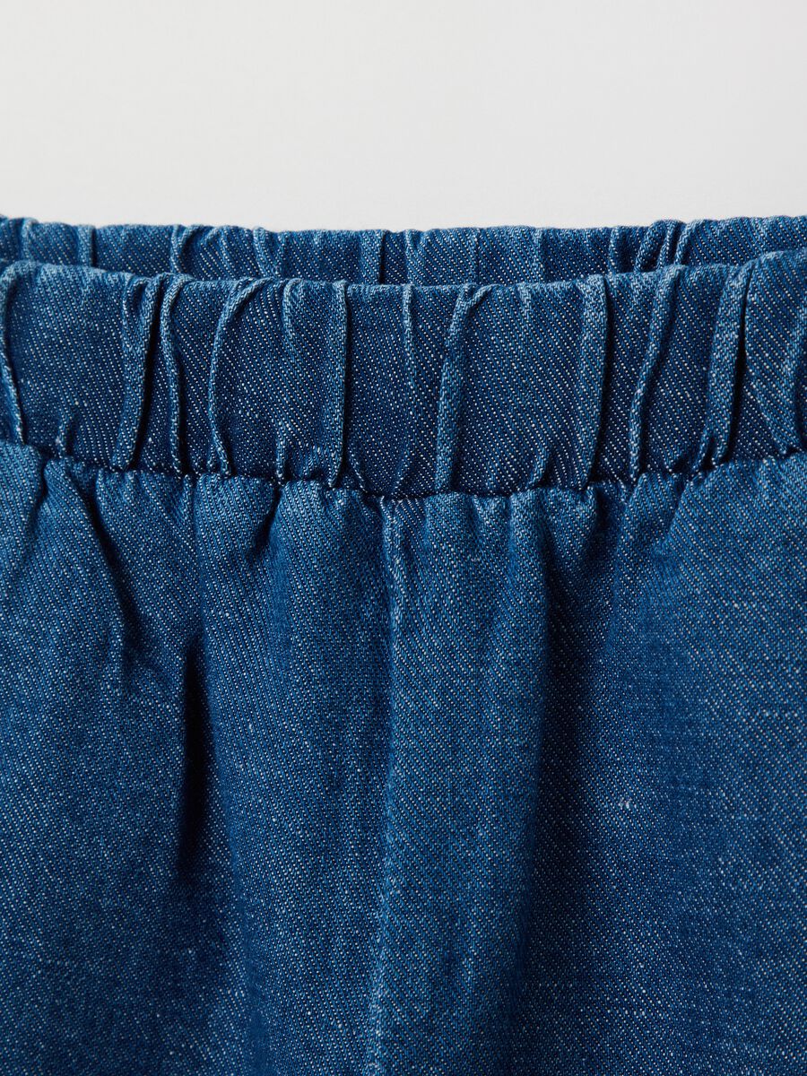 Cropped-fit jeans in cotton and linen_2