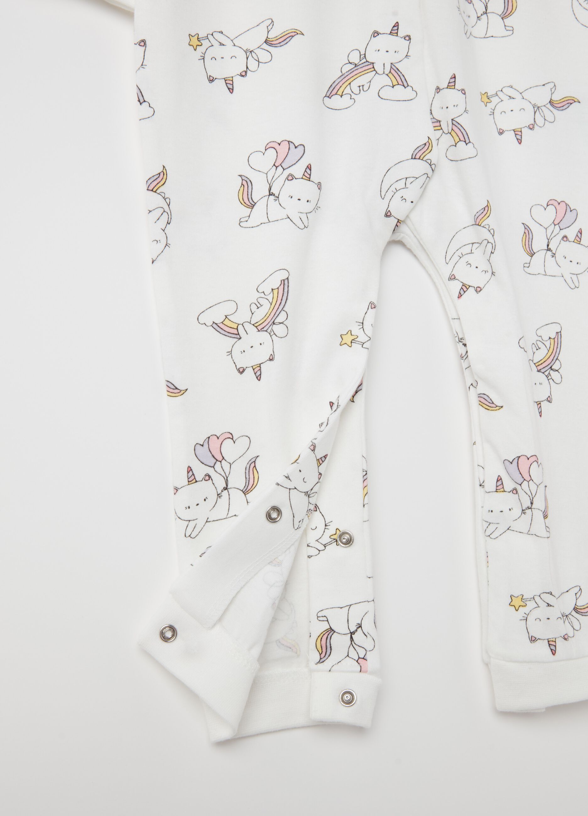 Two-pack onesies in organic cotton with print