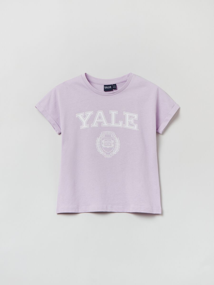 Cotton T-shirt with YALE™ print_0