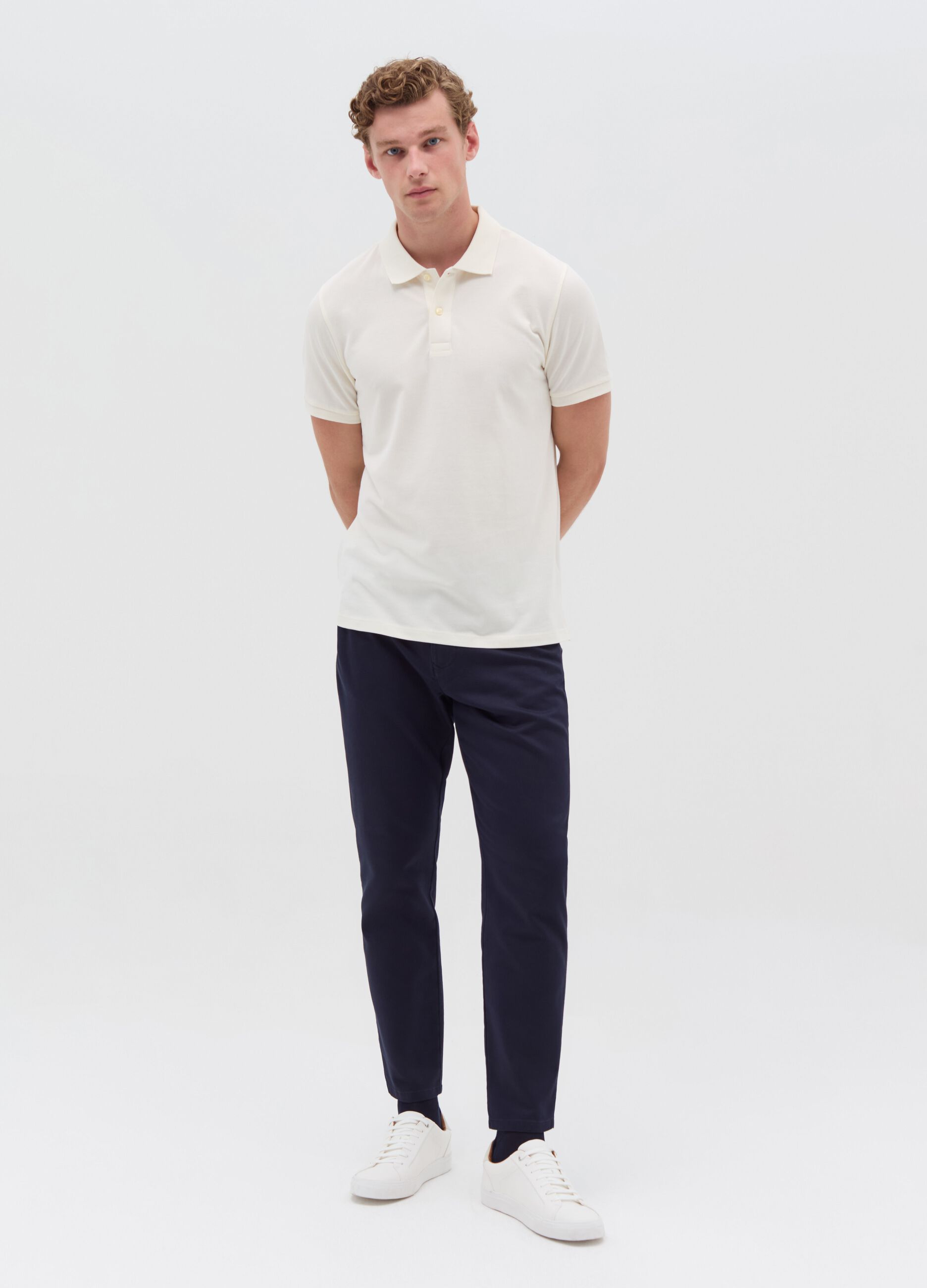 Stretch cotton chinos