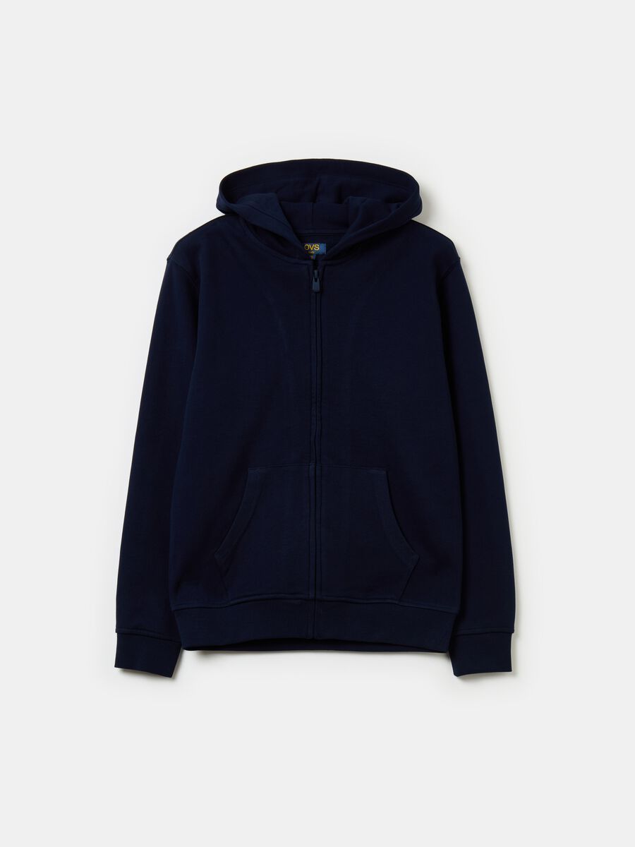 Essential full-zip sweatshirt with hood_0