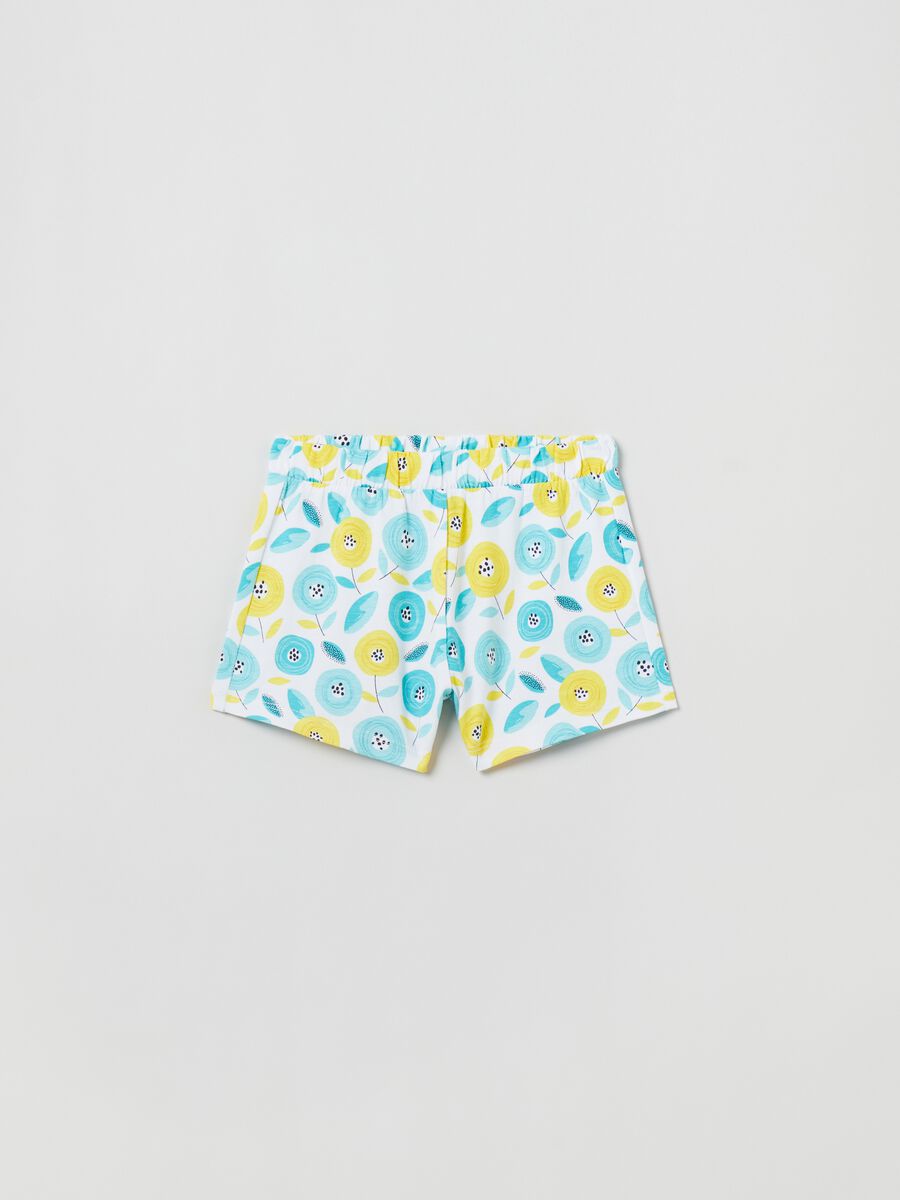 Shorts in jersey con stampa_0