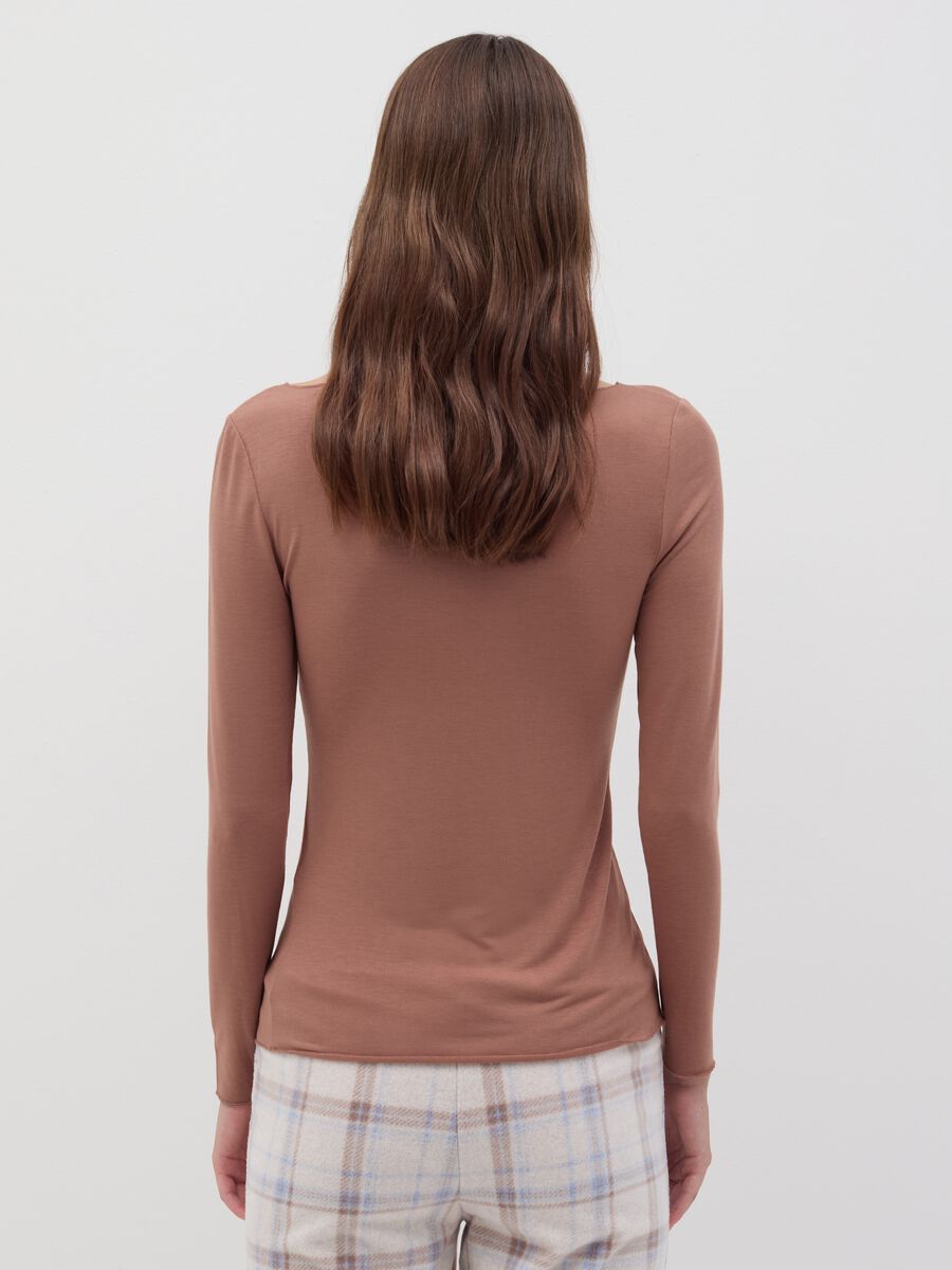 Undershirt with long sleeves in stretch modal_3