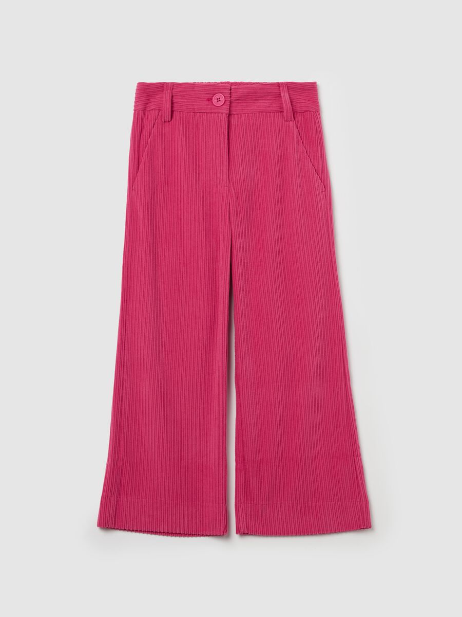 Wide-leg trousers in corduroy_3