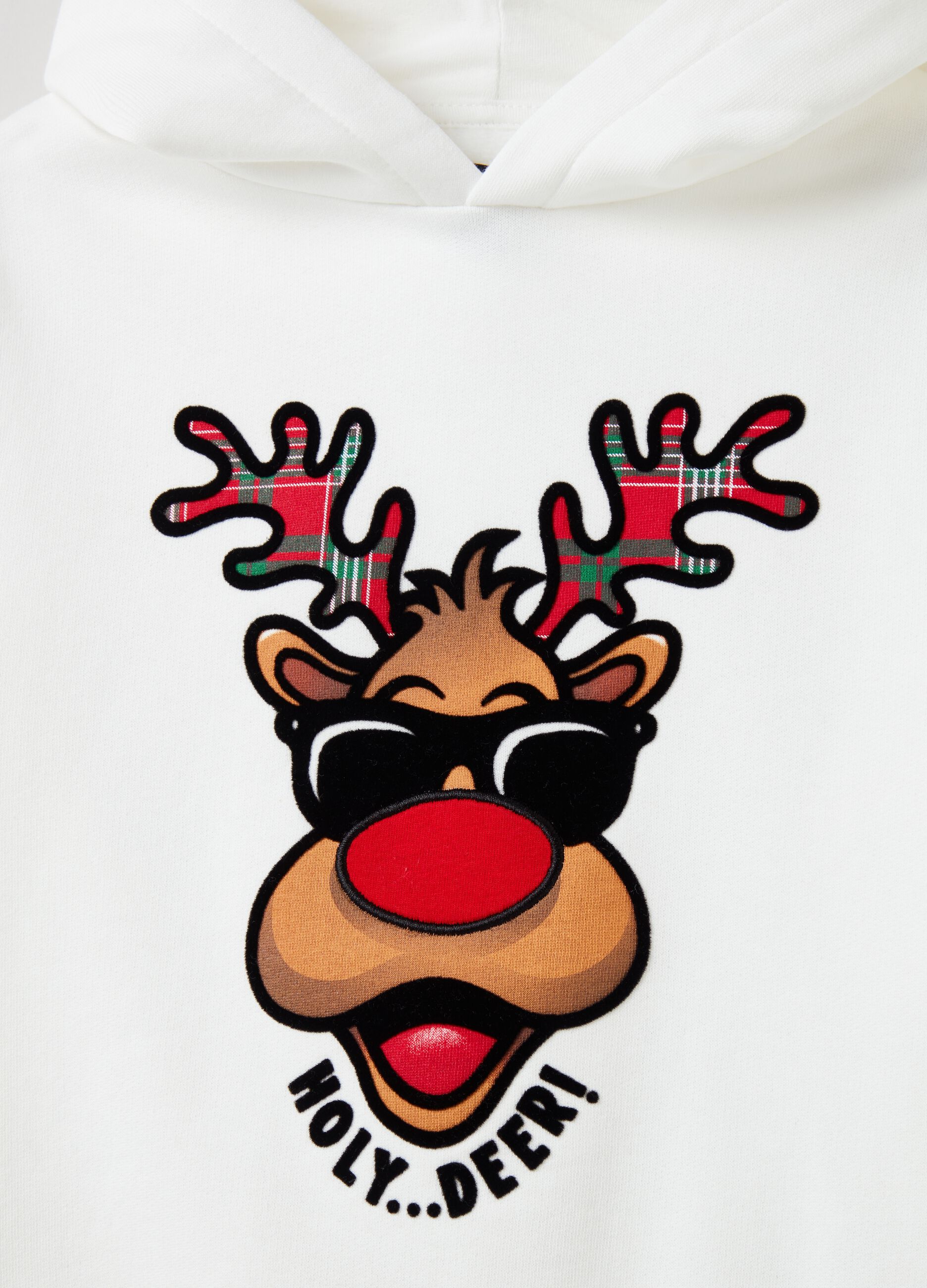 Reindeer sale hooded sweatshirt