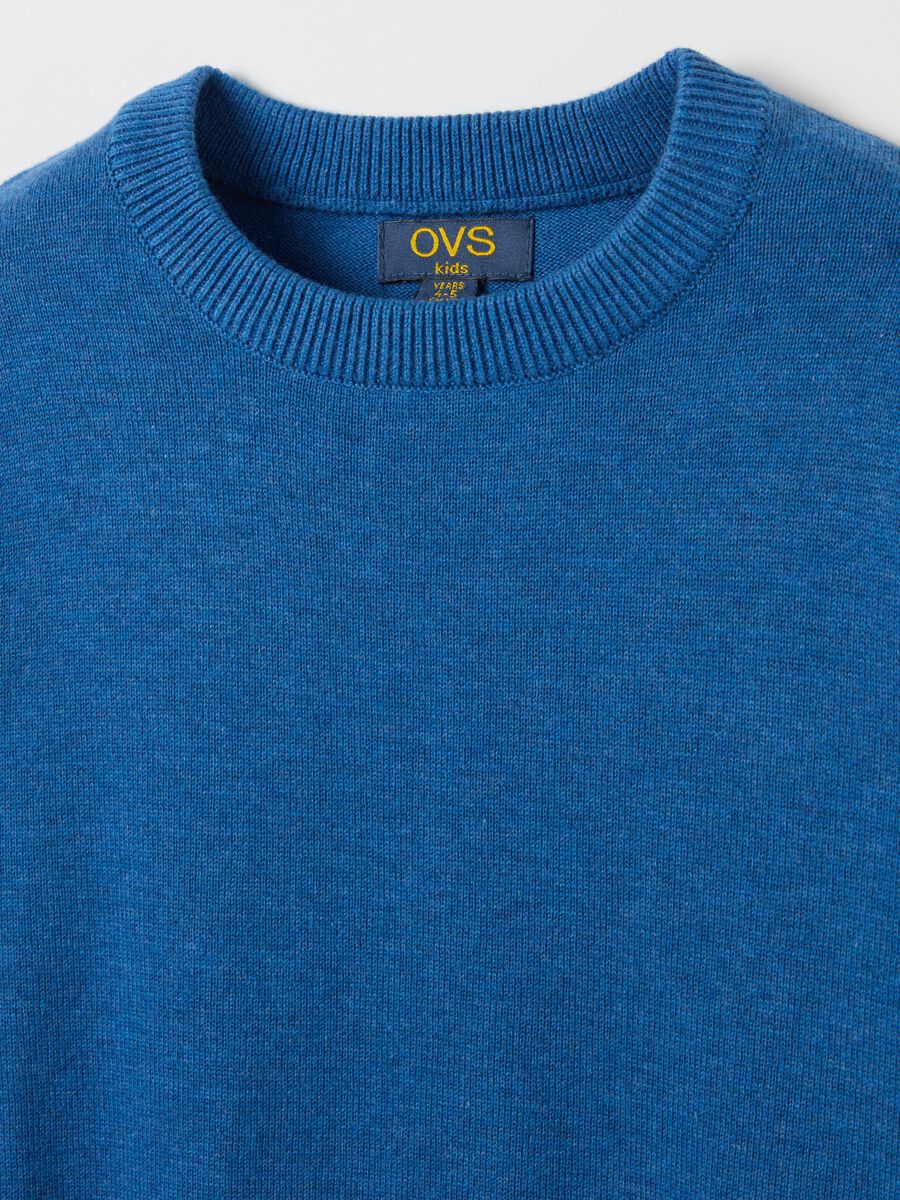 Cotton pullover with round neck_1