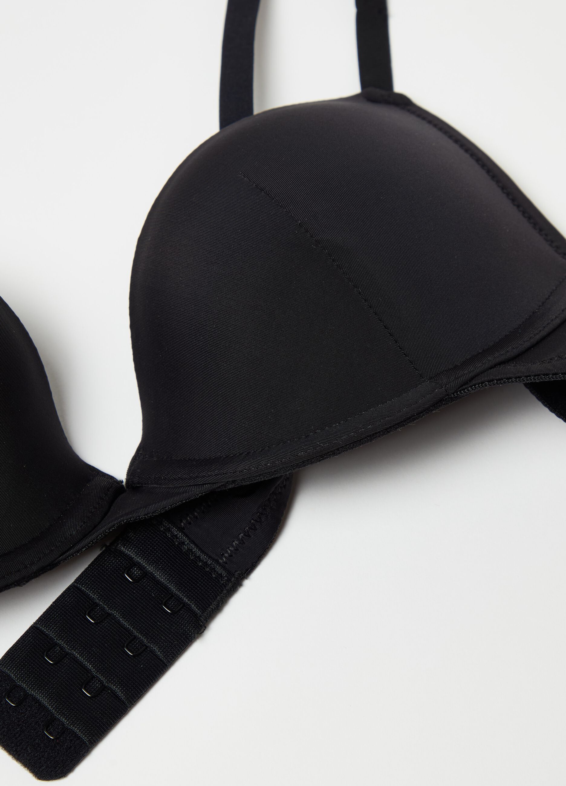 Push-up bra in microfibre