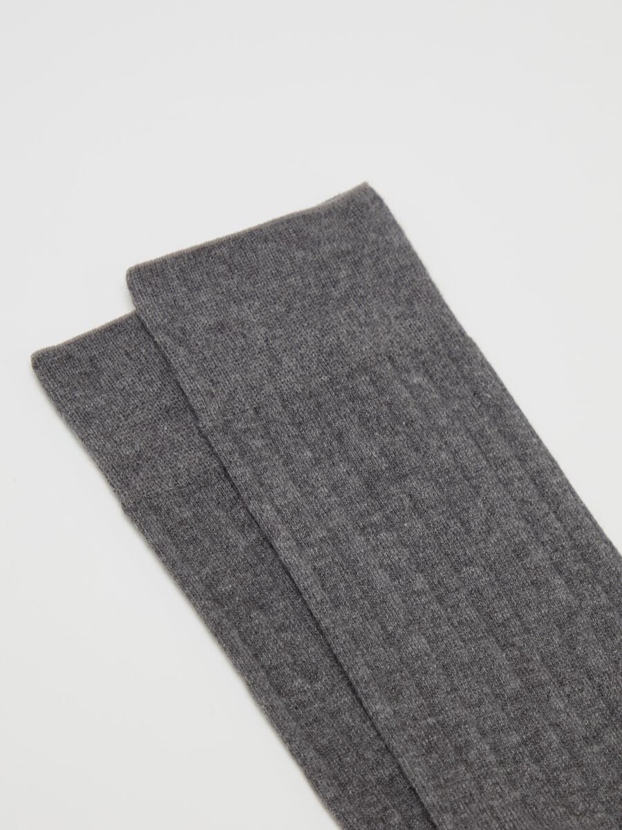 Midi socks with flat ribbing_1