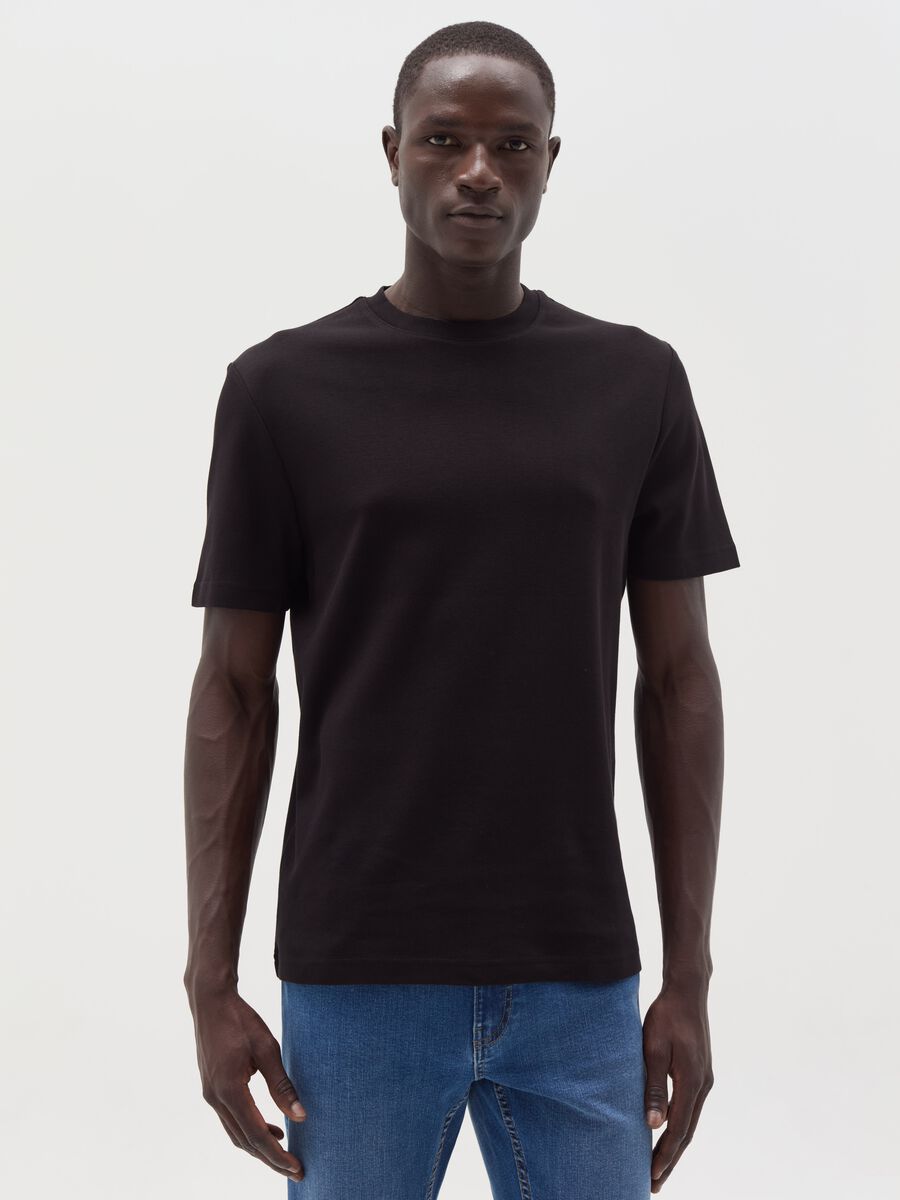 Interlock cotton T-shirt_1