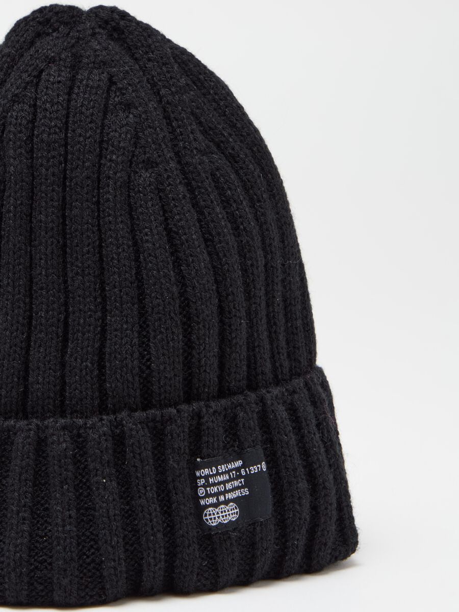 Ribbed hat with turn-up_2