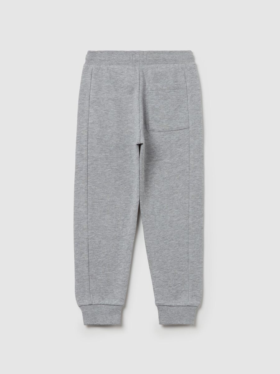 Plush joggers with drawstring_1