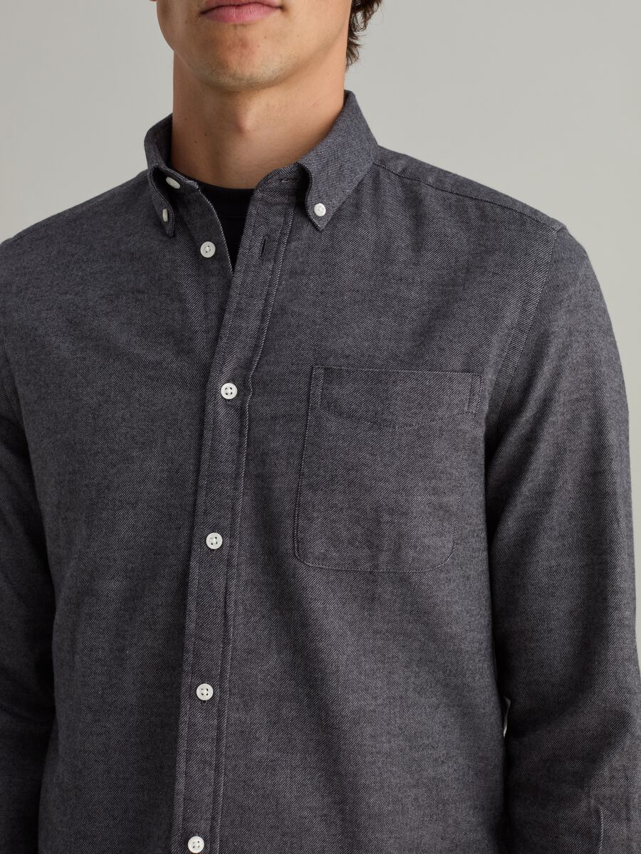 Shirt in mélange flannel_2